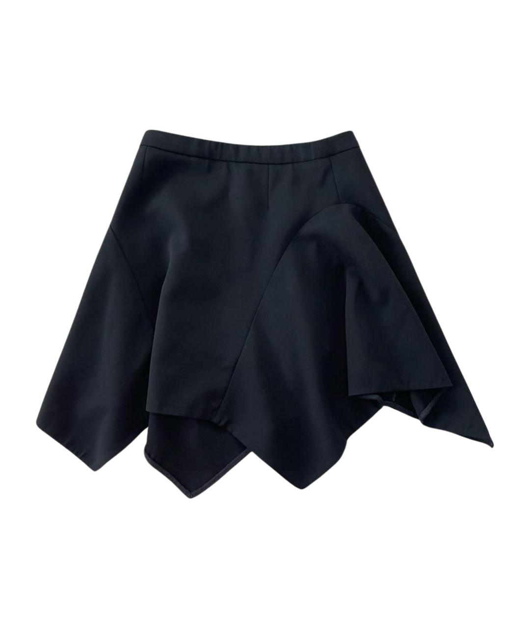 STELLA MCCARTNEY Черная шерстяная юбка мини, фото 1