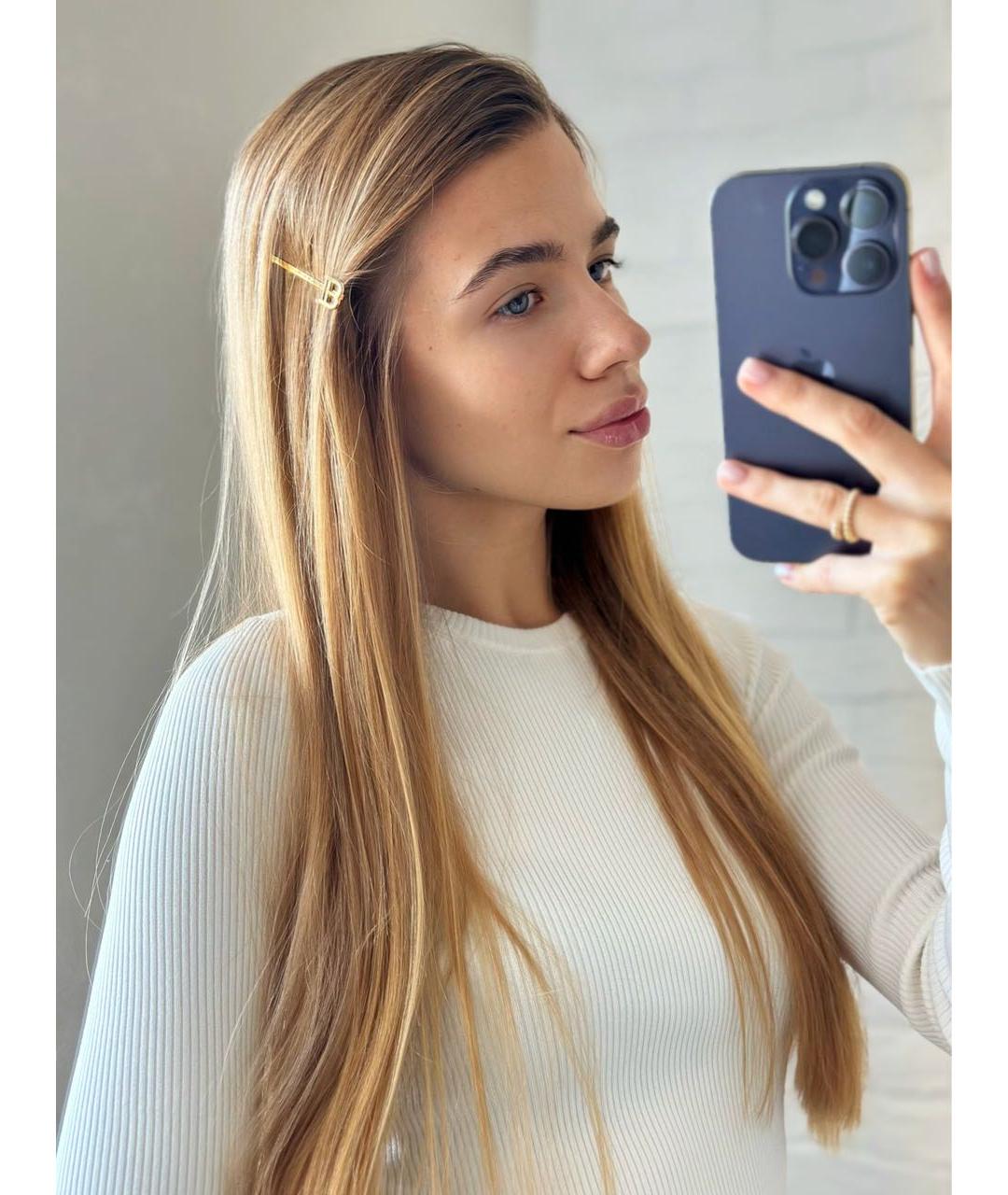 BALMAIN Золотая заколка, фото 5