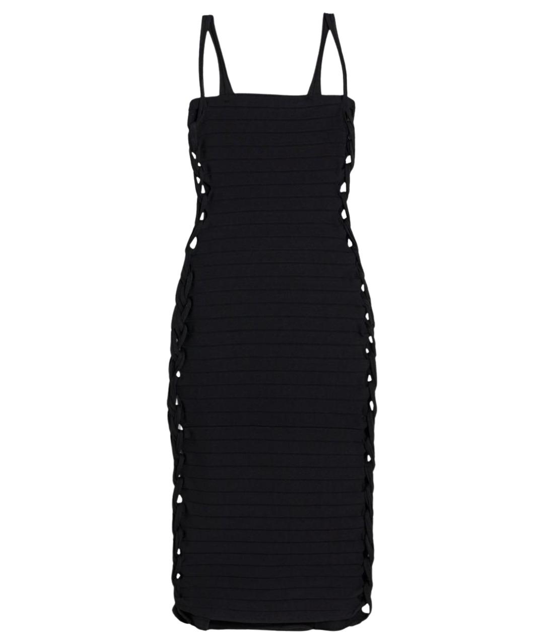 DION LEE Черное коктейльное платье, фото 1