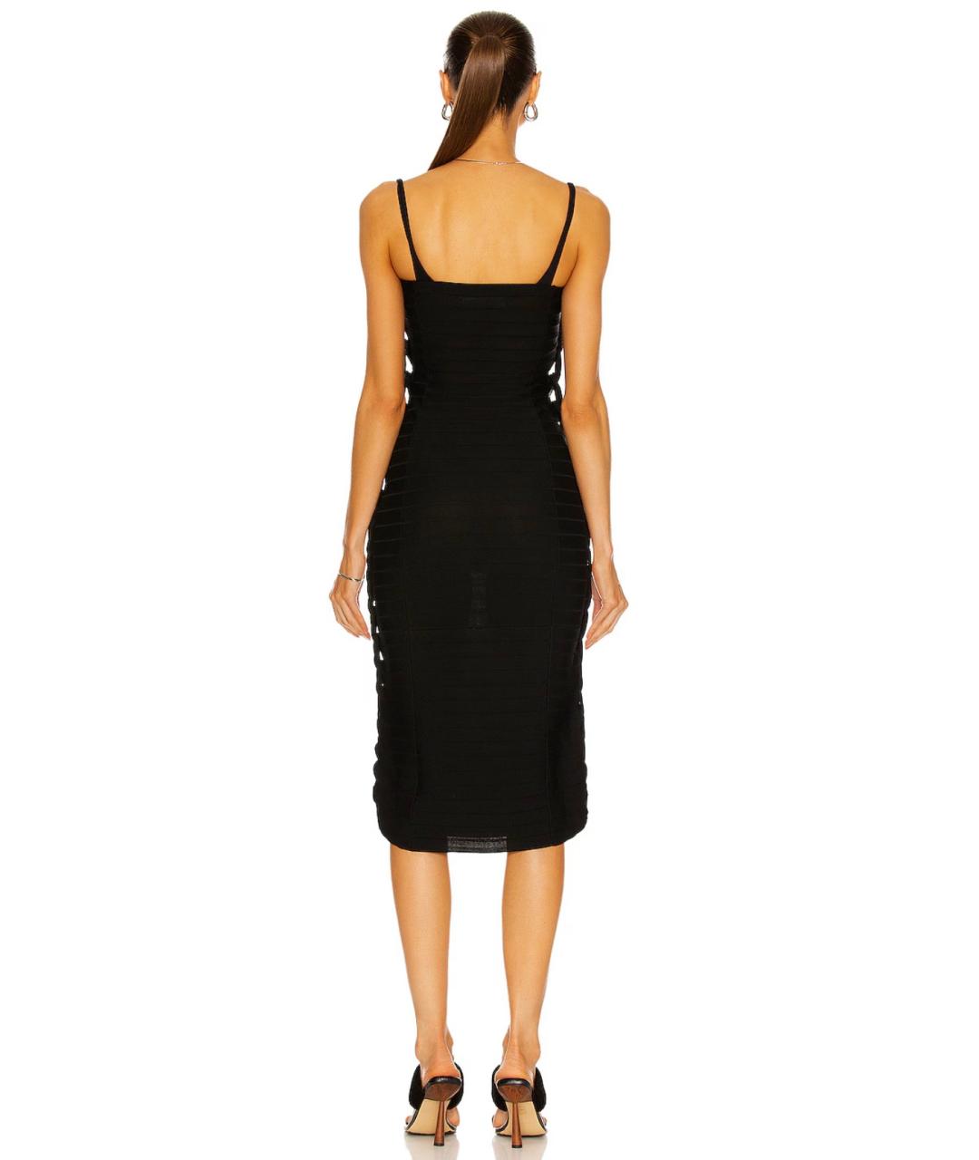 DION LEE Черное коктейльное платье, фото 4