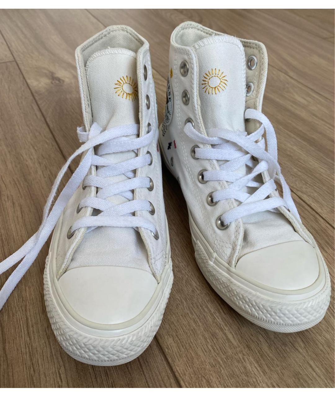 CONVERSE Белые текстильные кеды, фото 2
