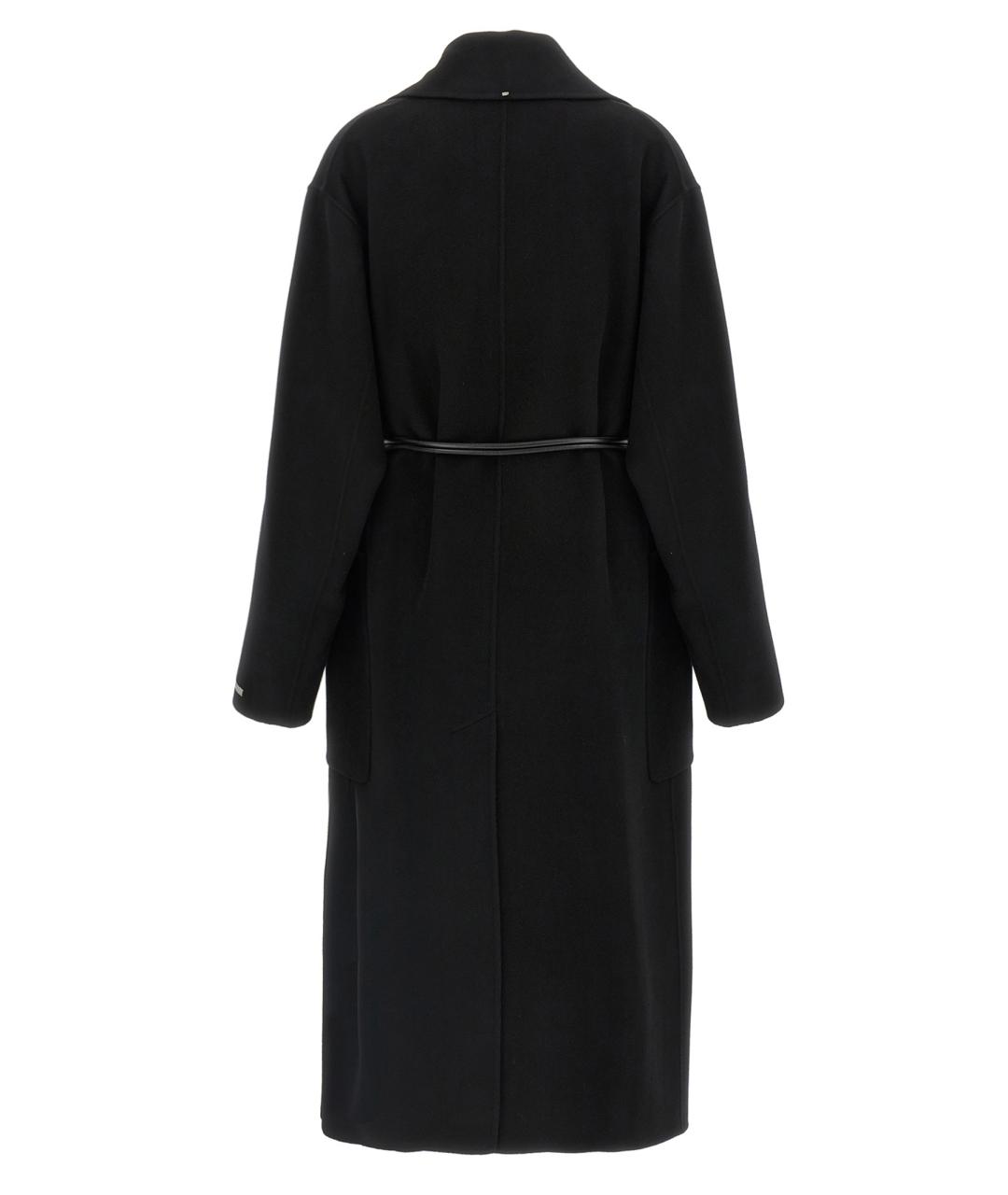 SPORTMAX Черное шерстяное пальто, фото 1