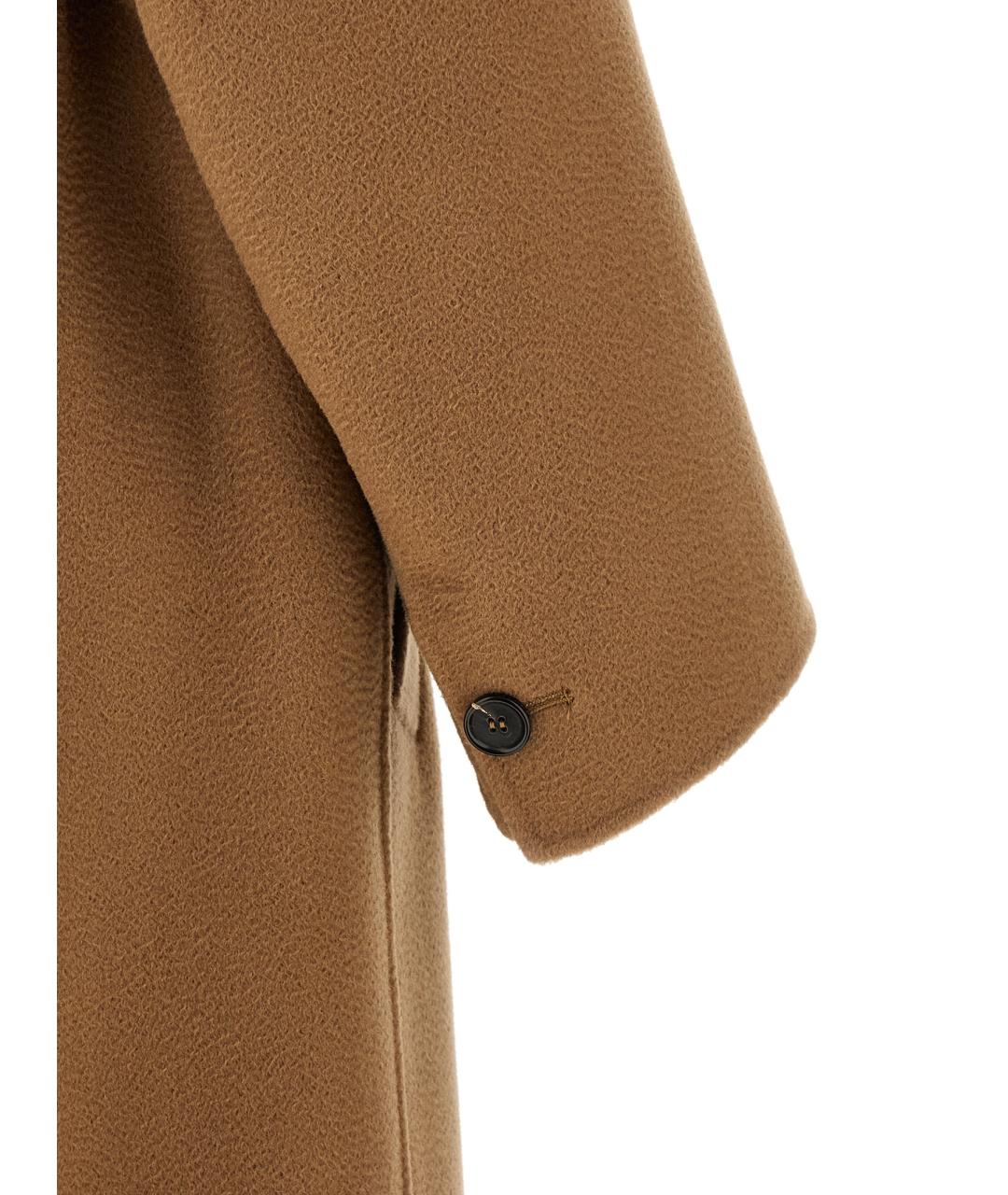 'S MAX MARA Коричневое шерстяное пальто, фото 4