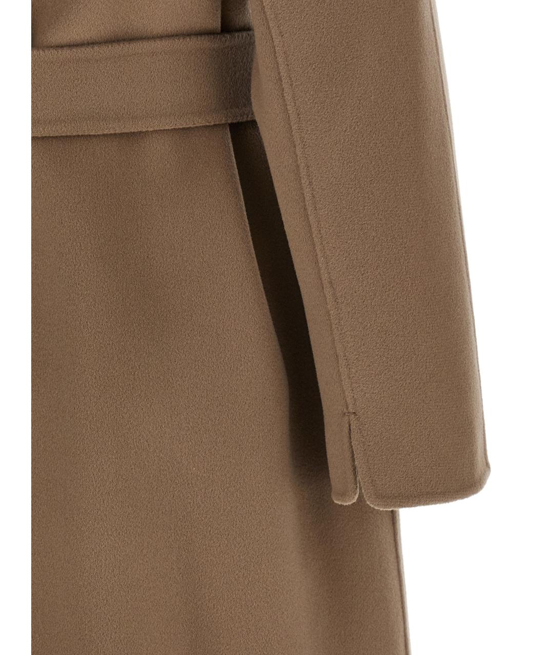 'S MAX MARA Бежевое шерстяное пальто, фото 4
