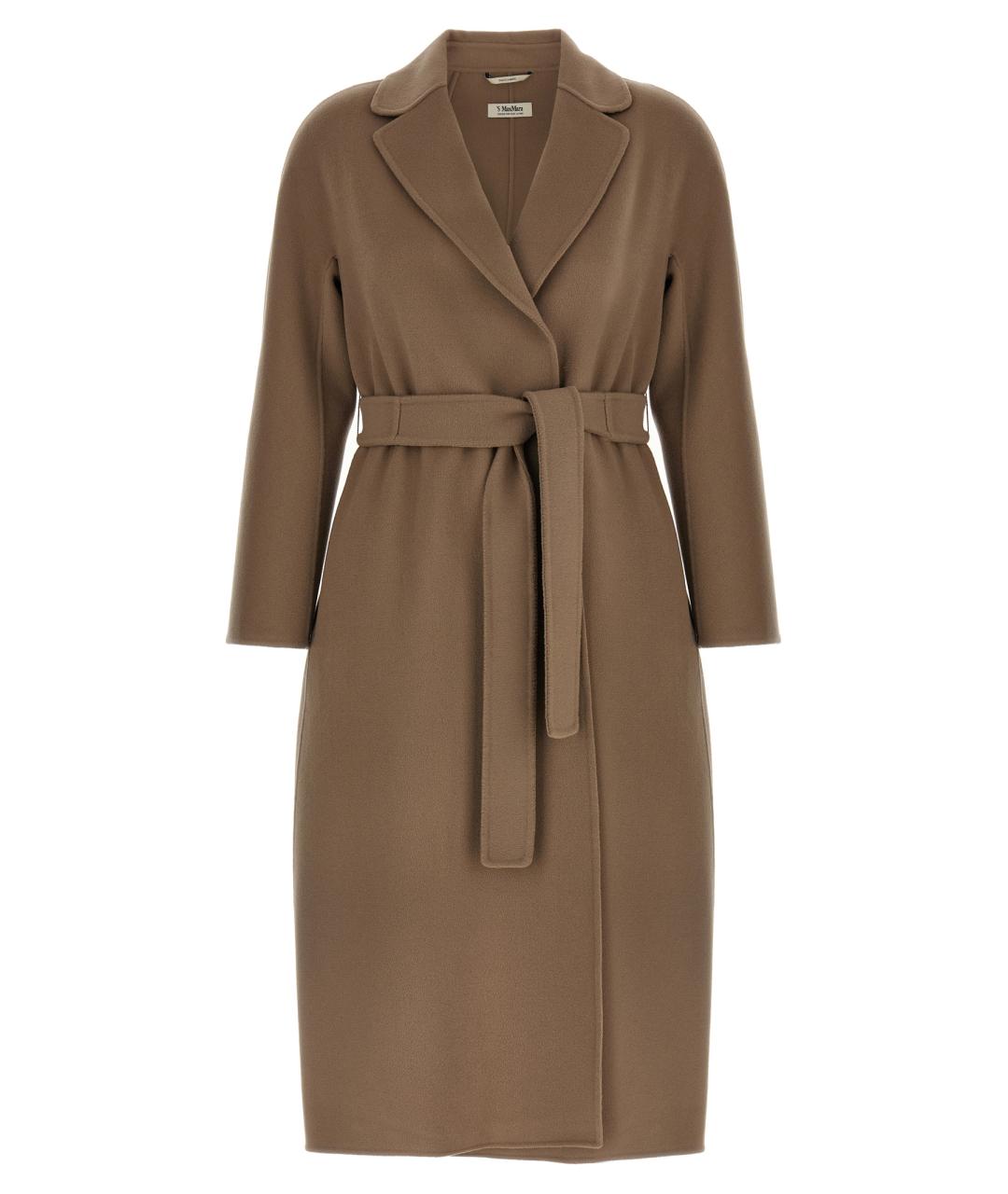 'S MAX MARA Бежевое шерстяное пальто, фото 1