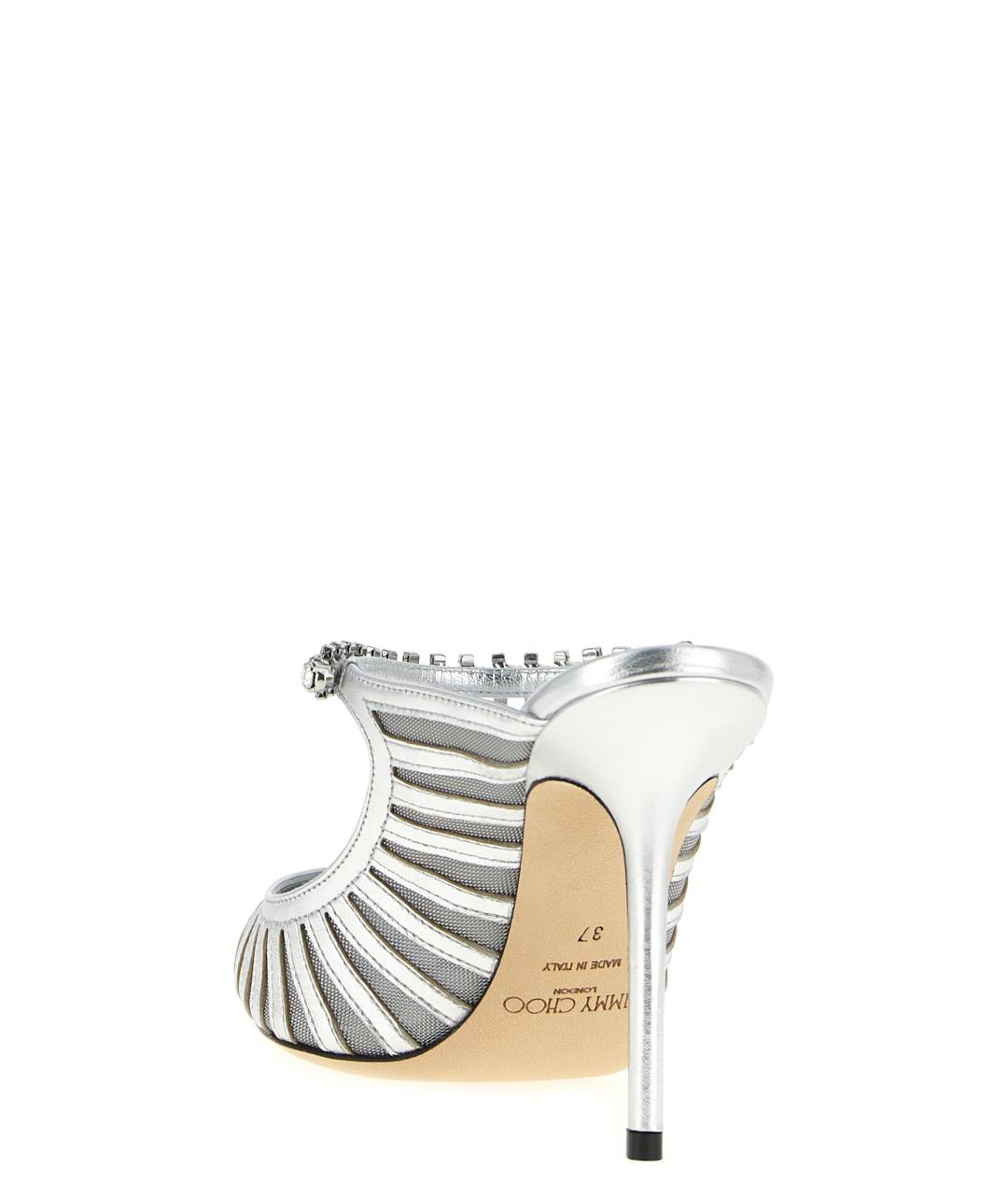 JIMMY CHOO Серебряные туфли, фото 3