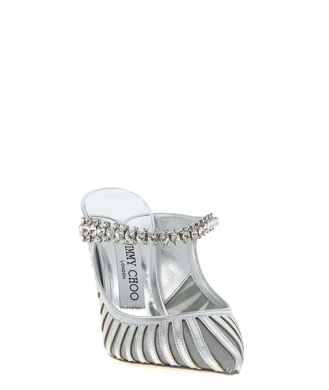 JIMMY CHOO Серебряные туфли, фото 2