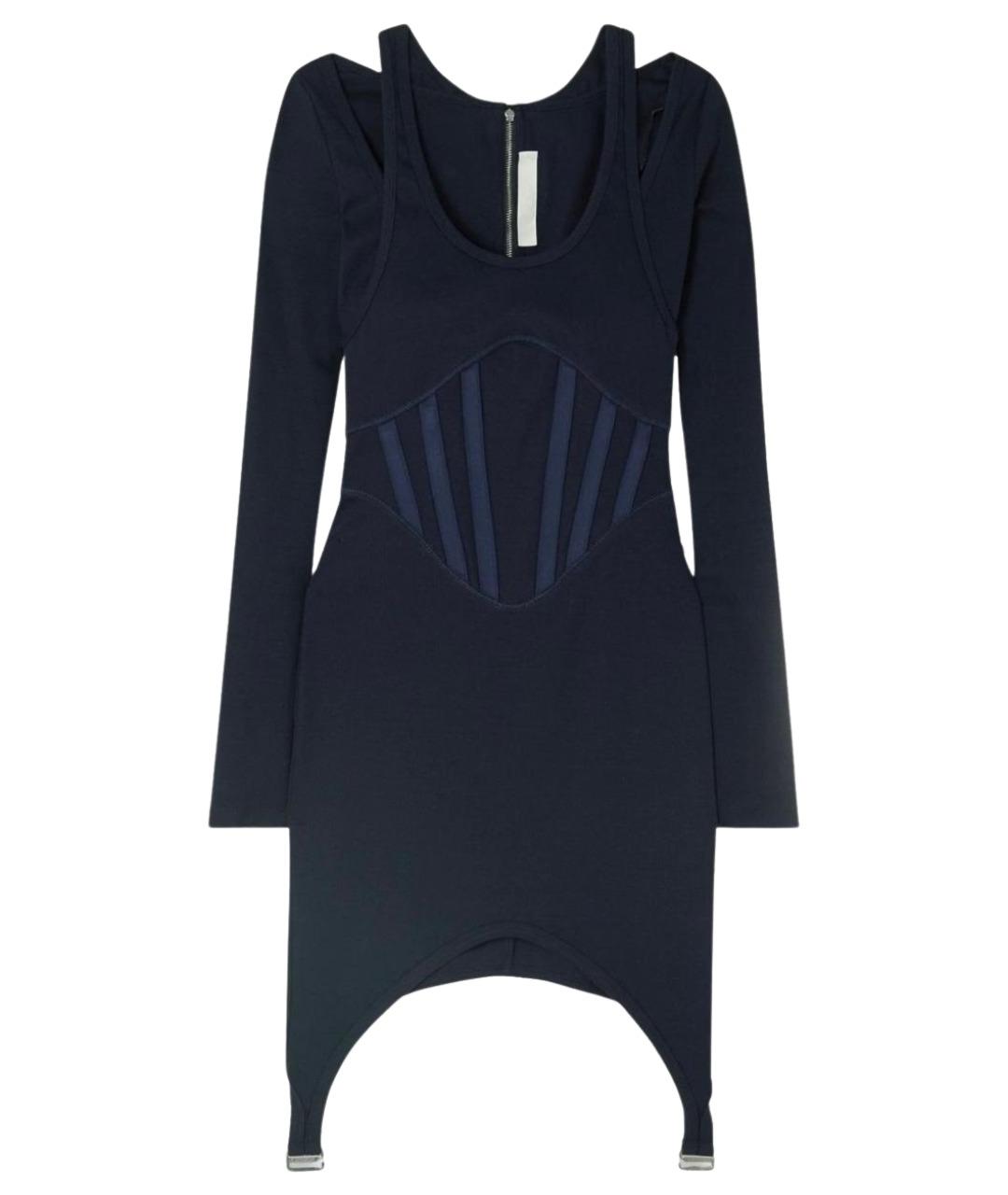 DION LEE Темно-синее коктейльное платье, фото 1