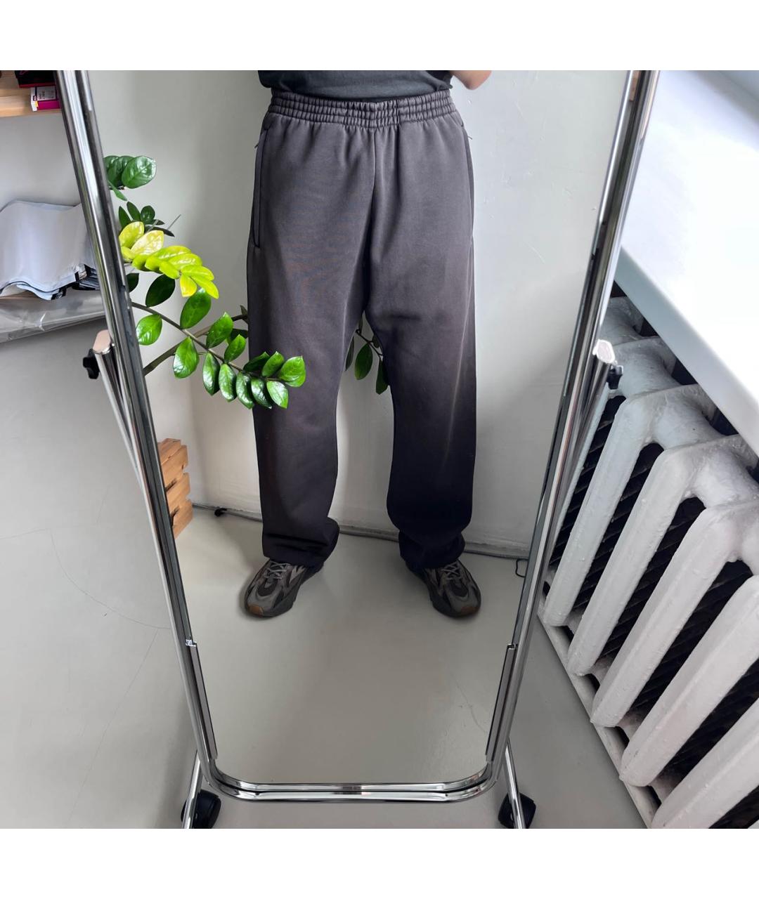 YEEZY Черные хлопковые повседневные брюки, фото 7