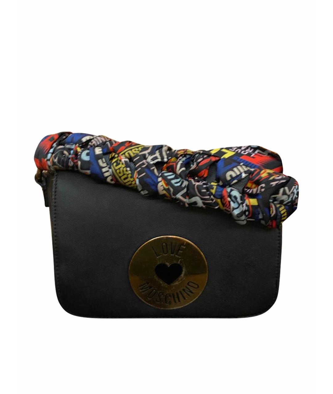 LOVE MOSCHINO Черная сумка через плечо из искусственной кожи, фото 1