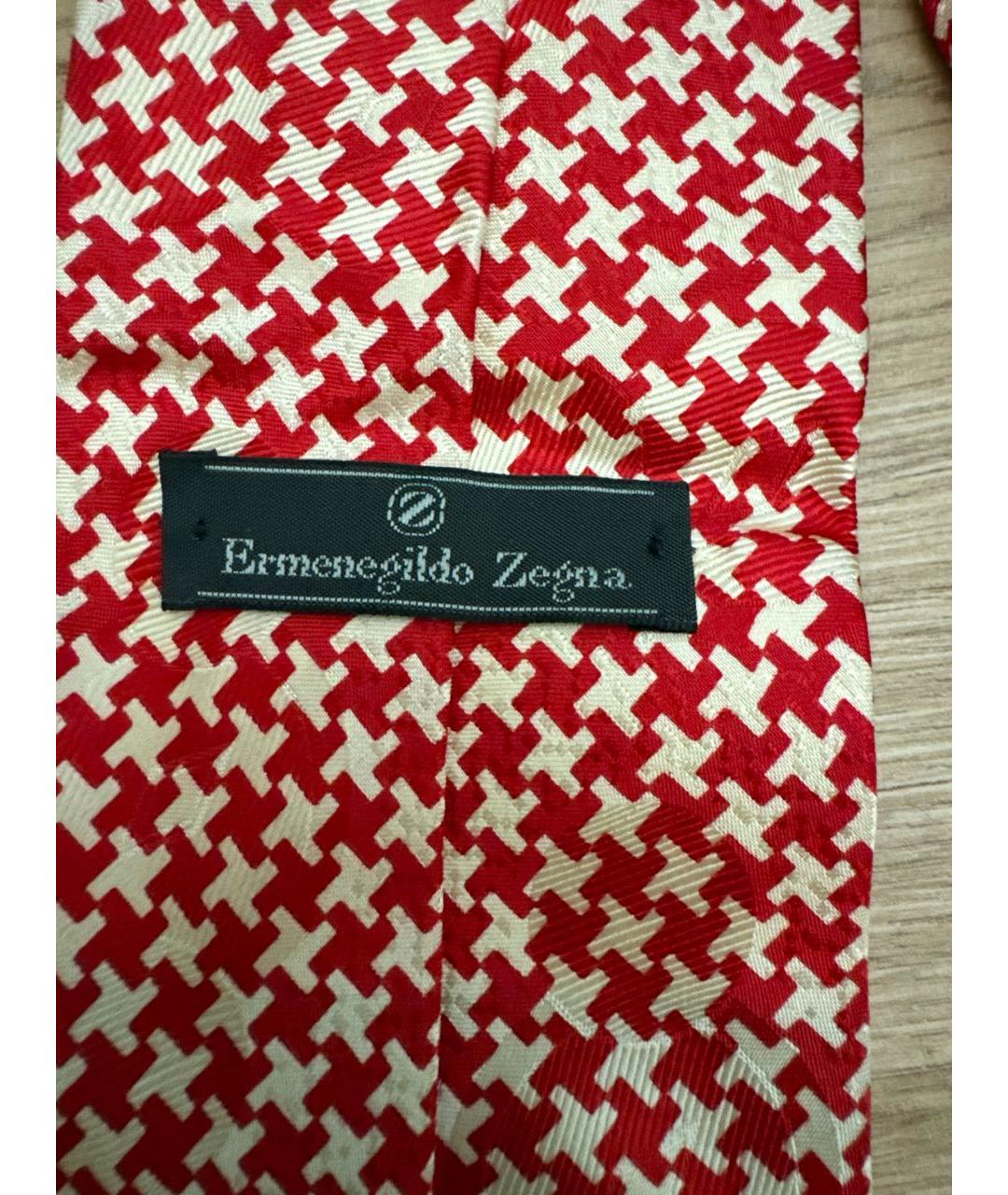 ERMENEGILDO ZEGNA XXX Красный шелковый галстук, фото 4