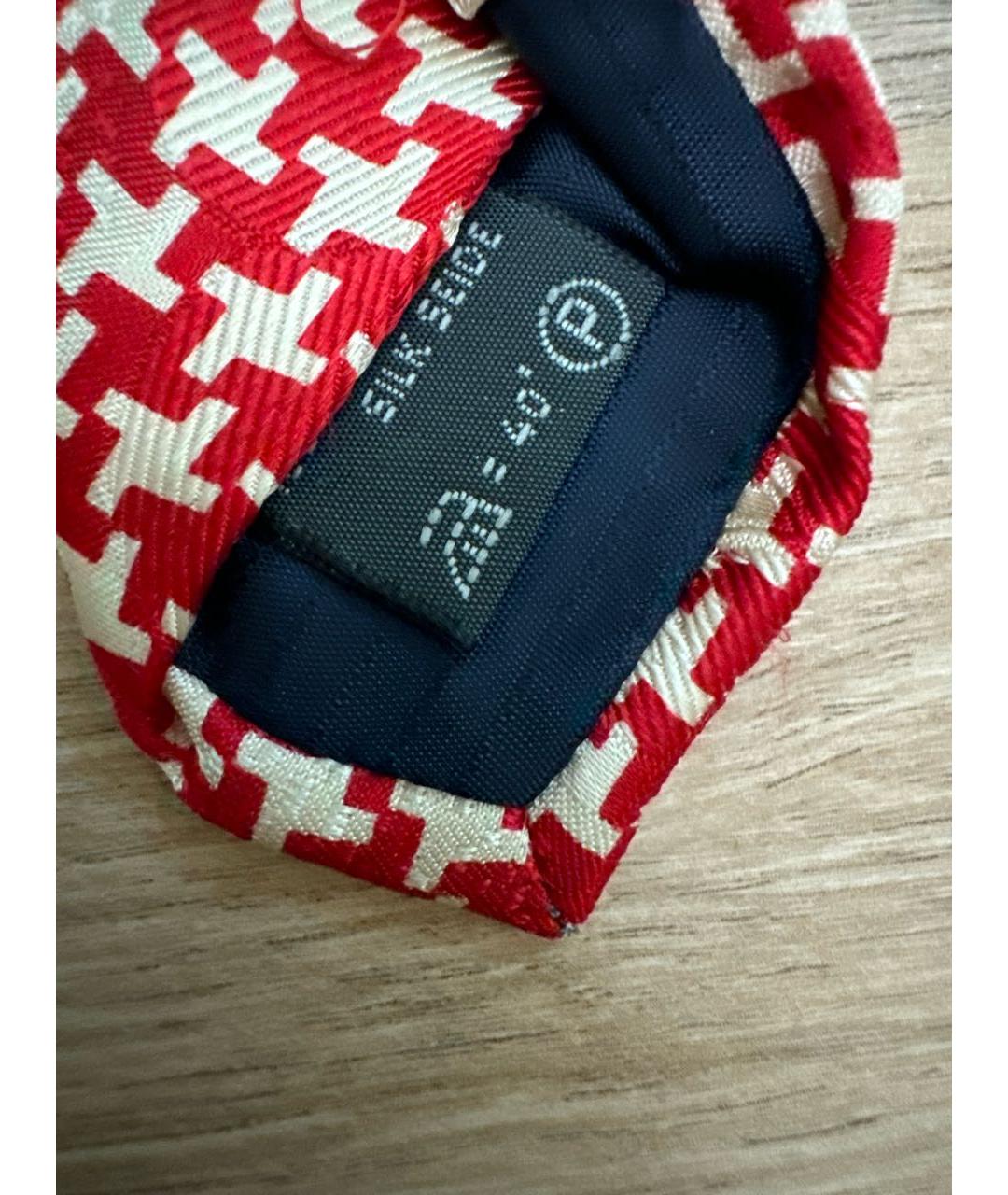 ERMENEGILDO ZEGNA XXX Красный шелковый галстук, фото 3