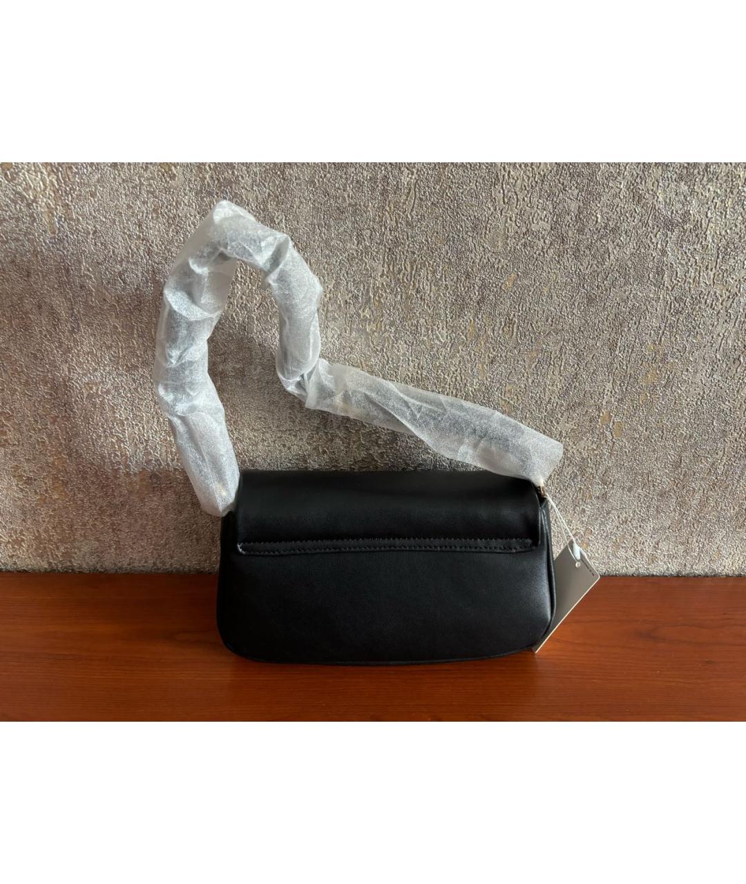 FURLA Черная кожаная сумка через плечо, фото 2