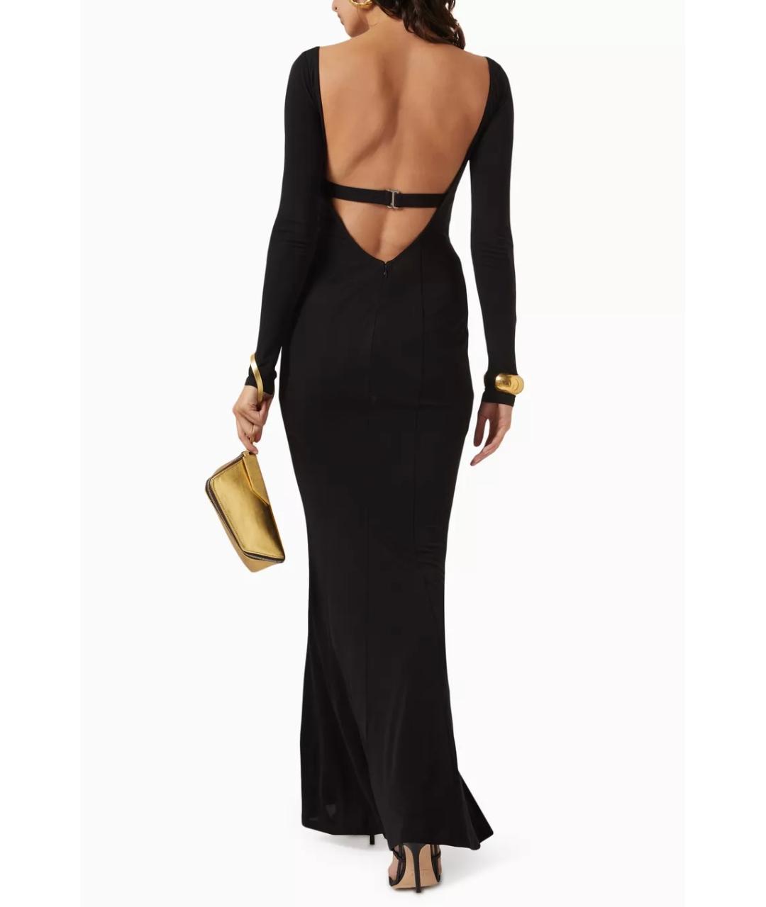DION LEE Черное коктейльное платье, фото 3