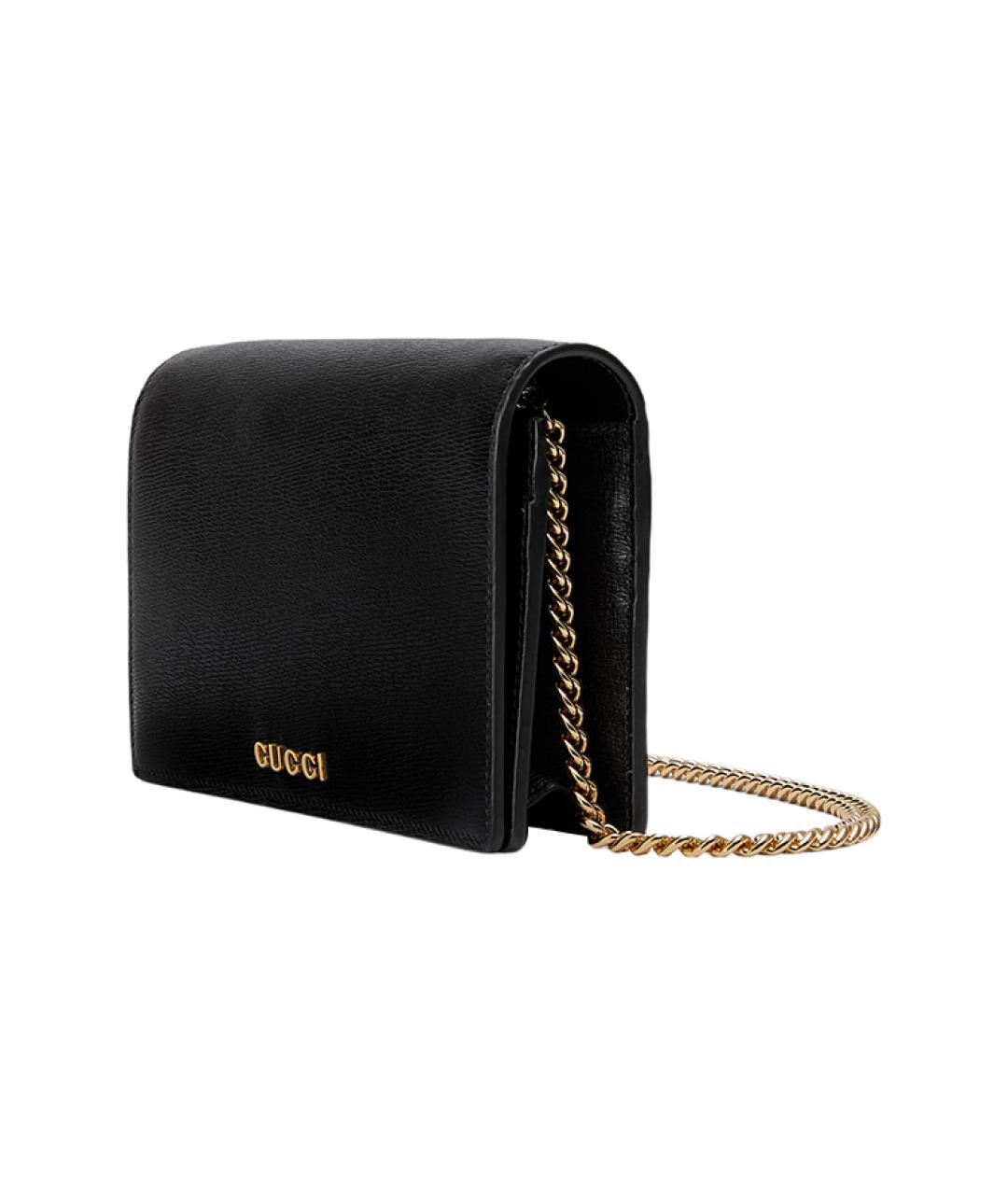 GUCCI Черный кожаный кошелек, фото 2