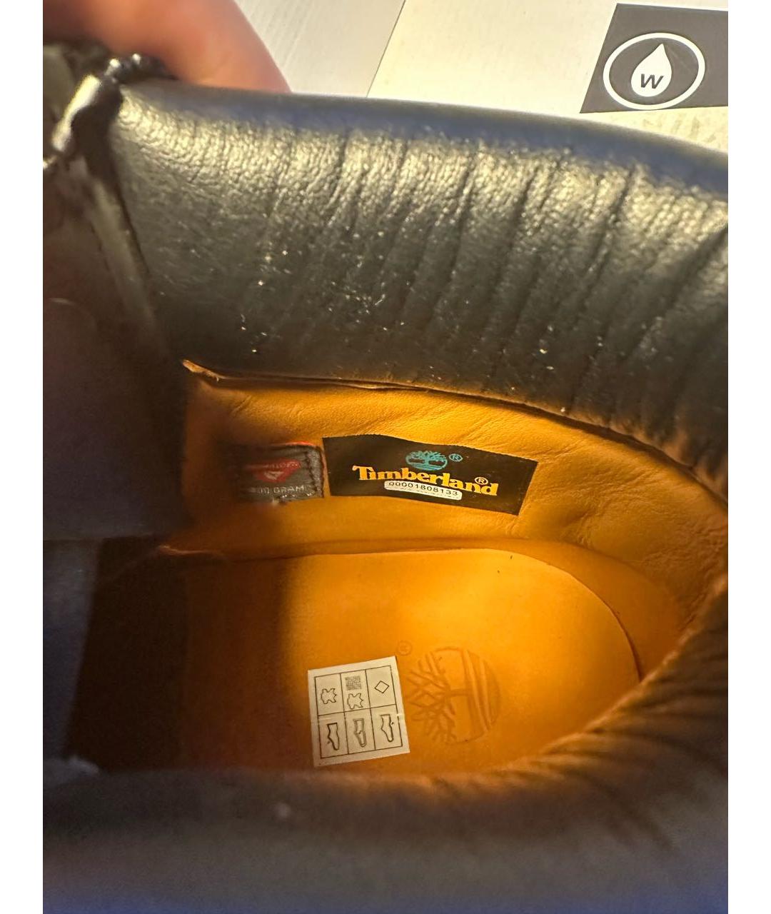 TIMBERLAND Черные нубуковые высокие ботинки, фото 5