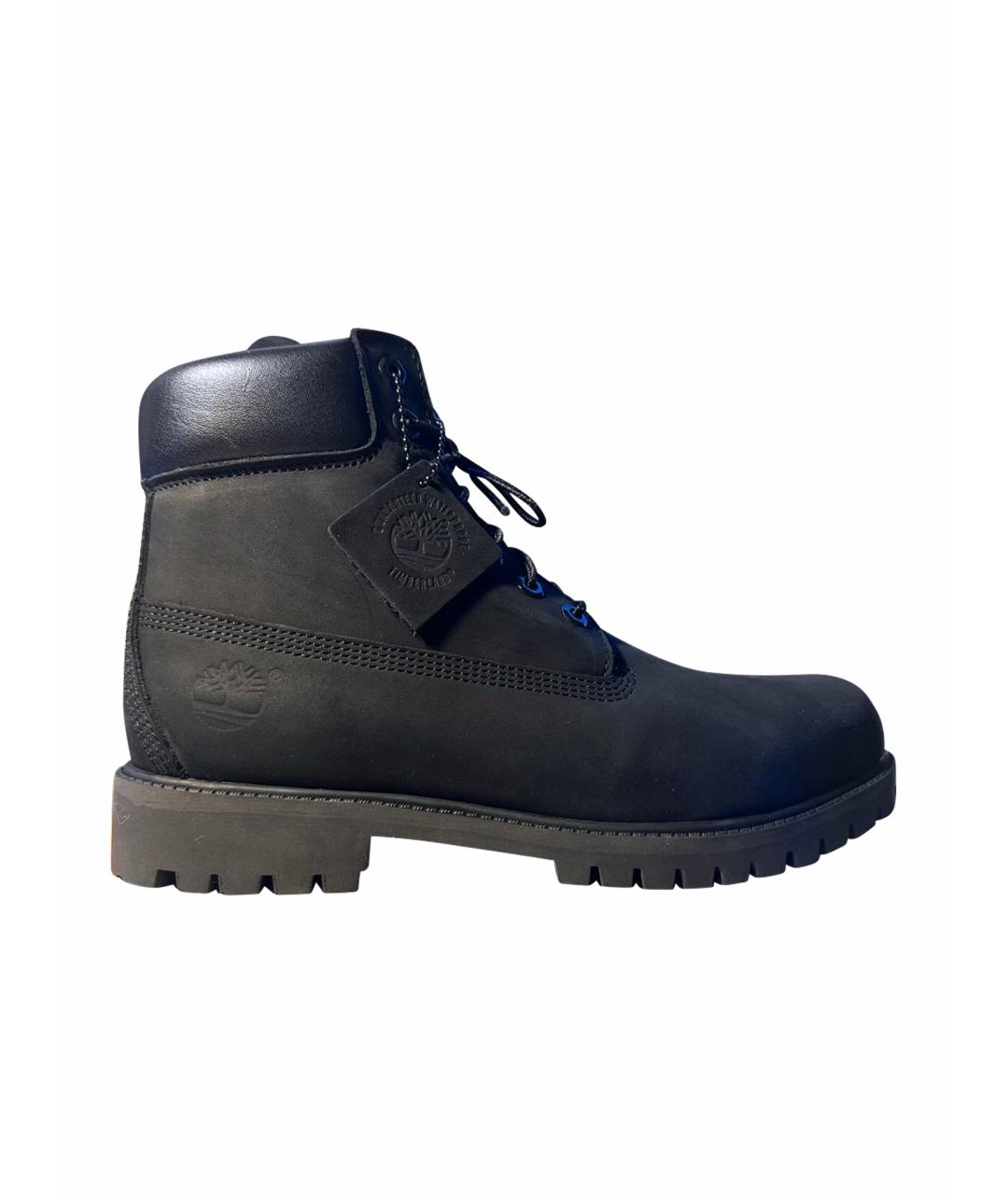 TIMBERLAND Черные нубуковые высокие ботинки, фото 1