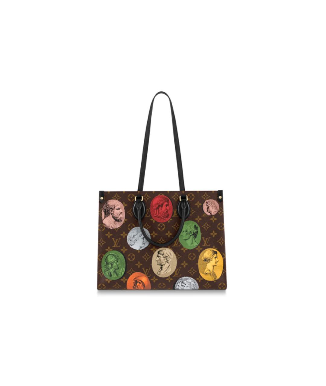 LOUIS VUITTON Коричневая сумка с короткими ручками, фото 3