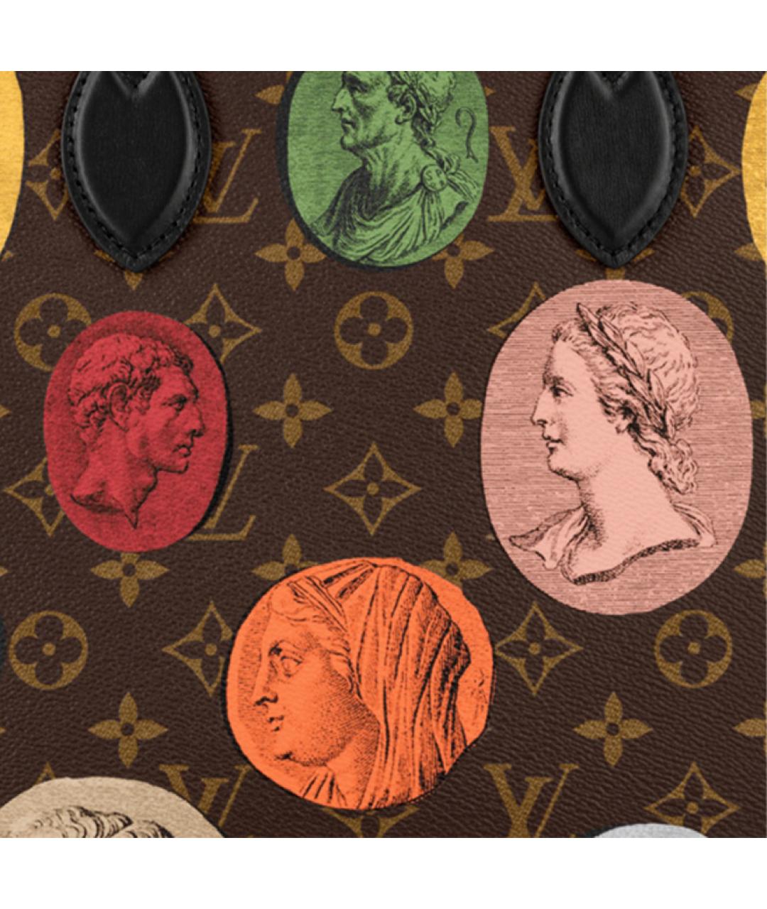 LOUIS VUITTON Коричневая сумка с короткими ручками, фото 5