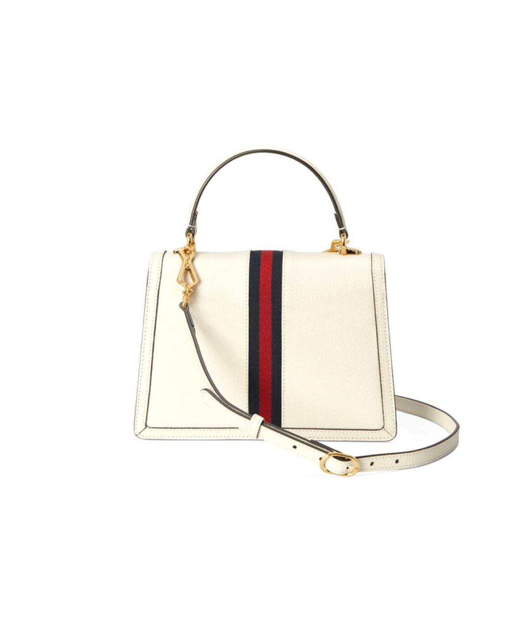 GUCCI Белая кожаная сумка через плечо, фото 3