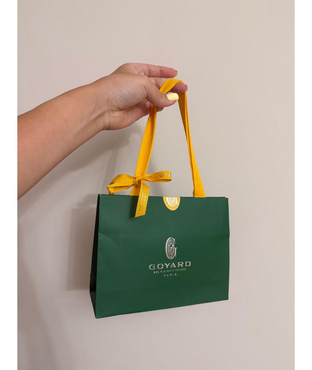 GOYARD Зеленый кожаный кардхолдер, фото 2