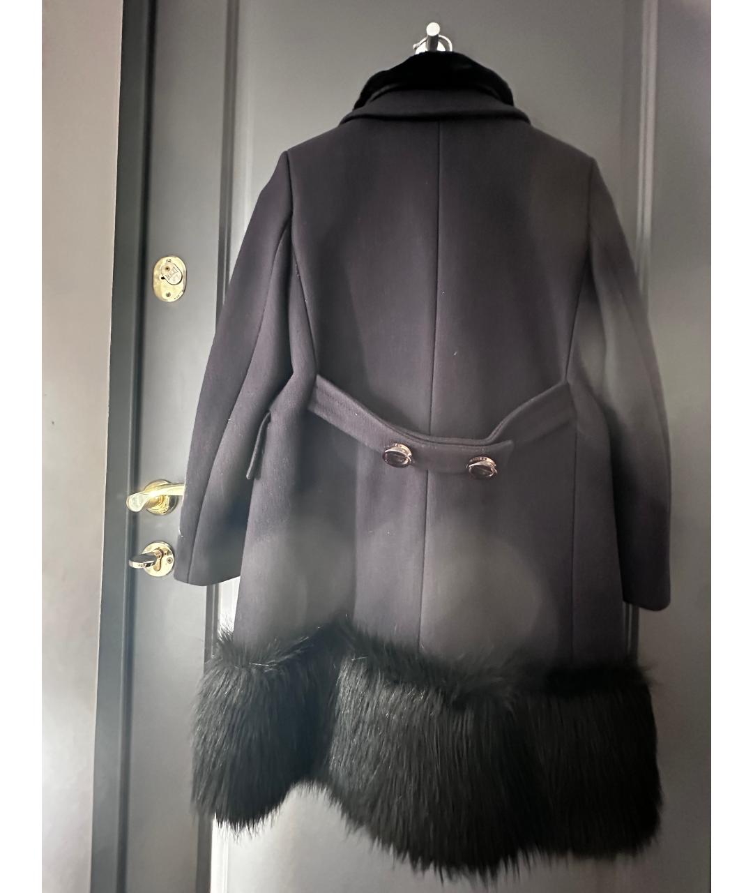 MARC JACOBS Темно-синее шерстяное пальто, фото 2