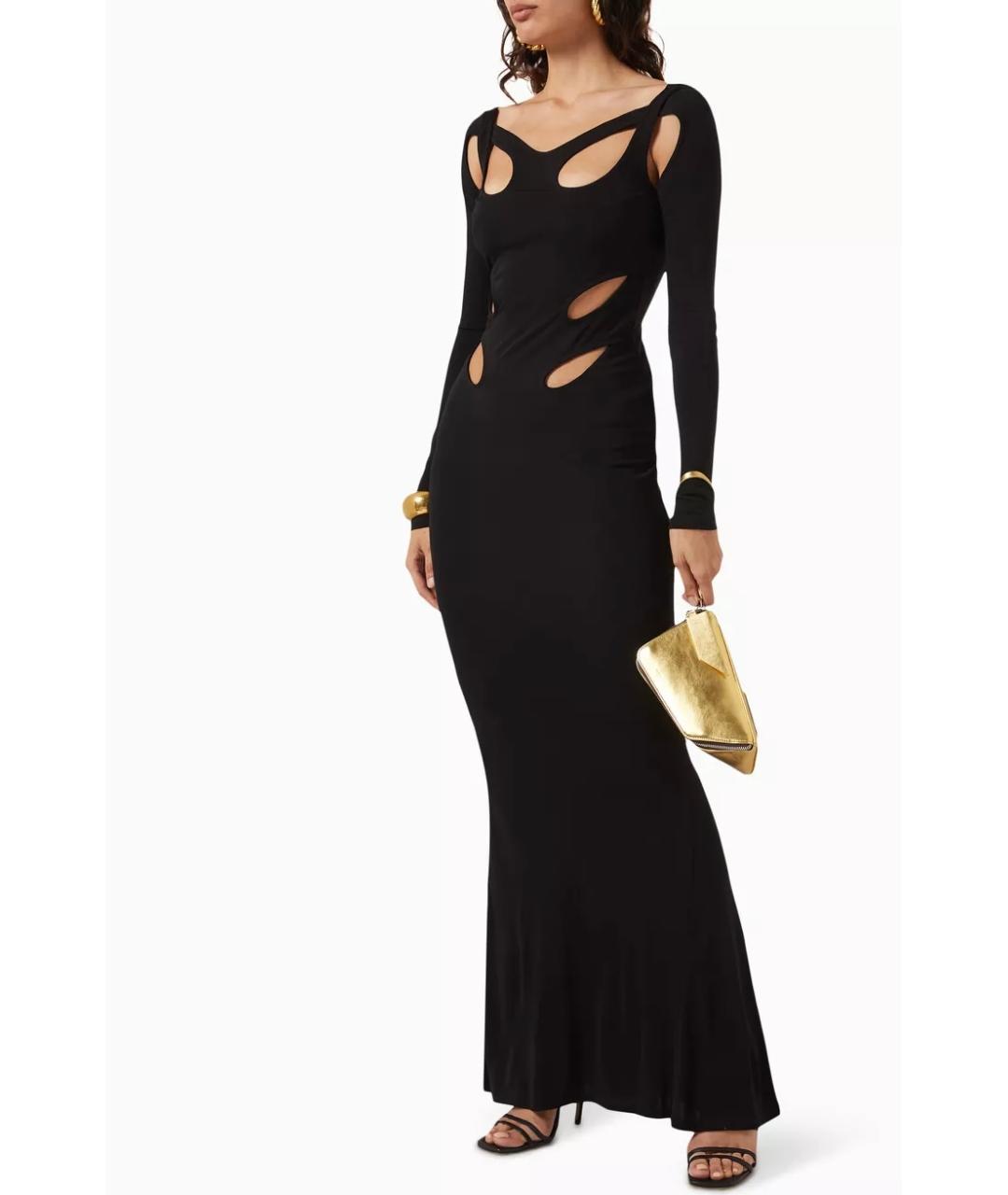 DION LEE Черное коктейльное платье, фото 4
