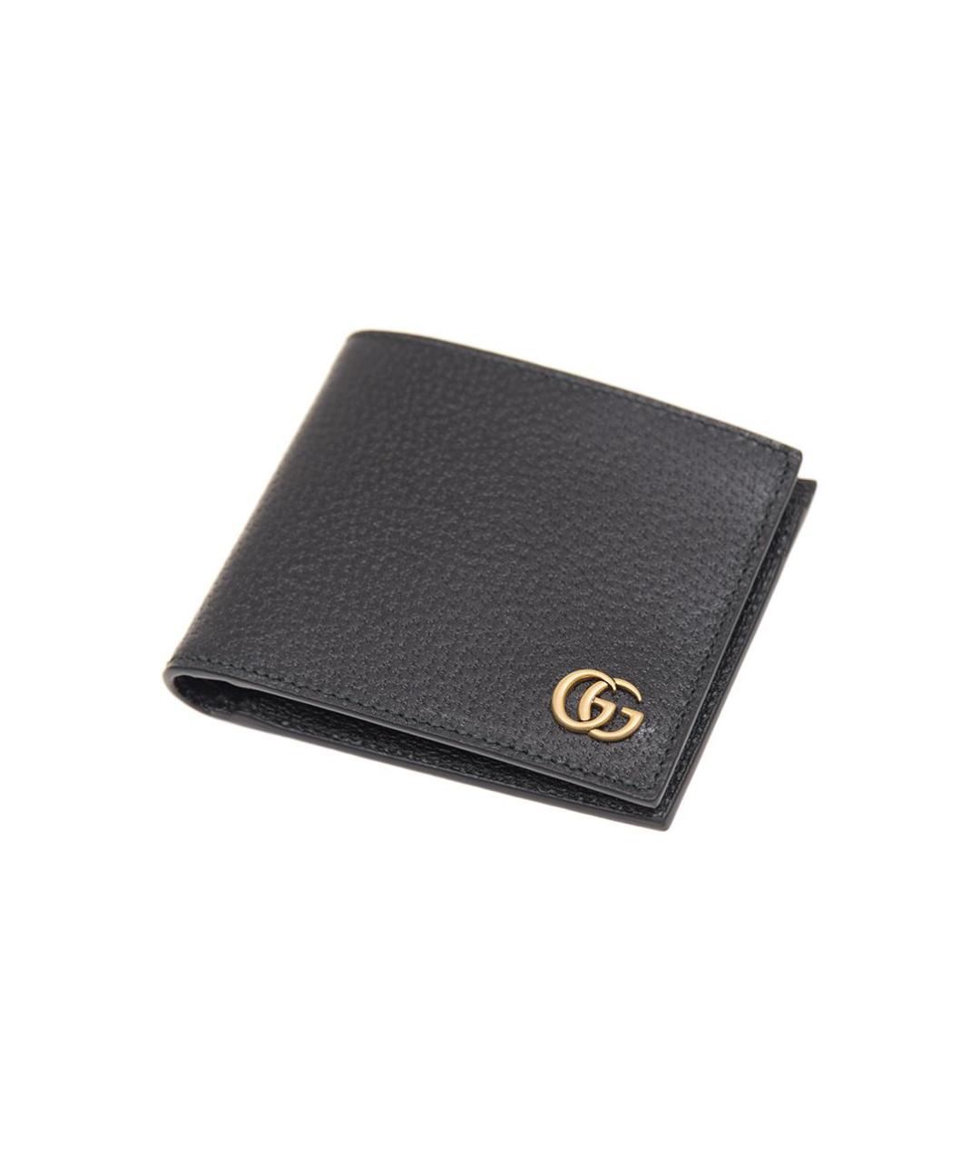 GUCCI Черный кожаный кошелек, фото 4
