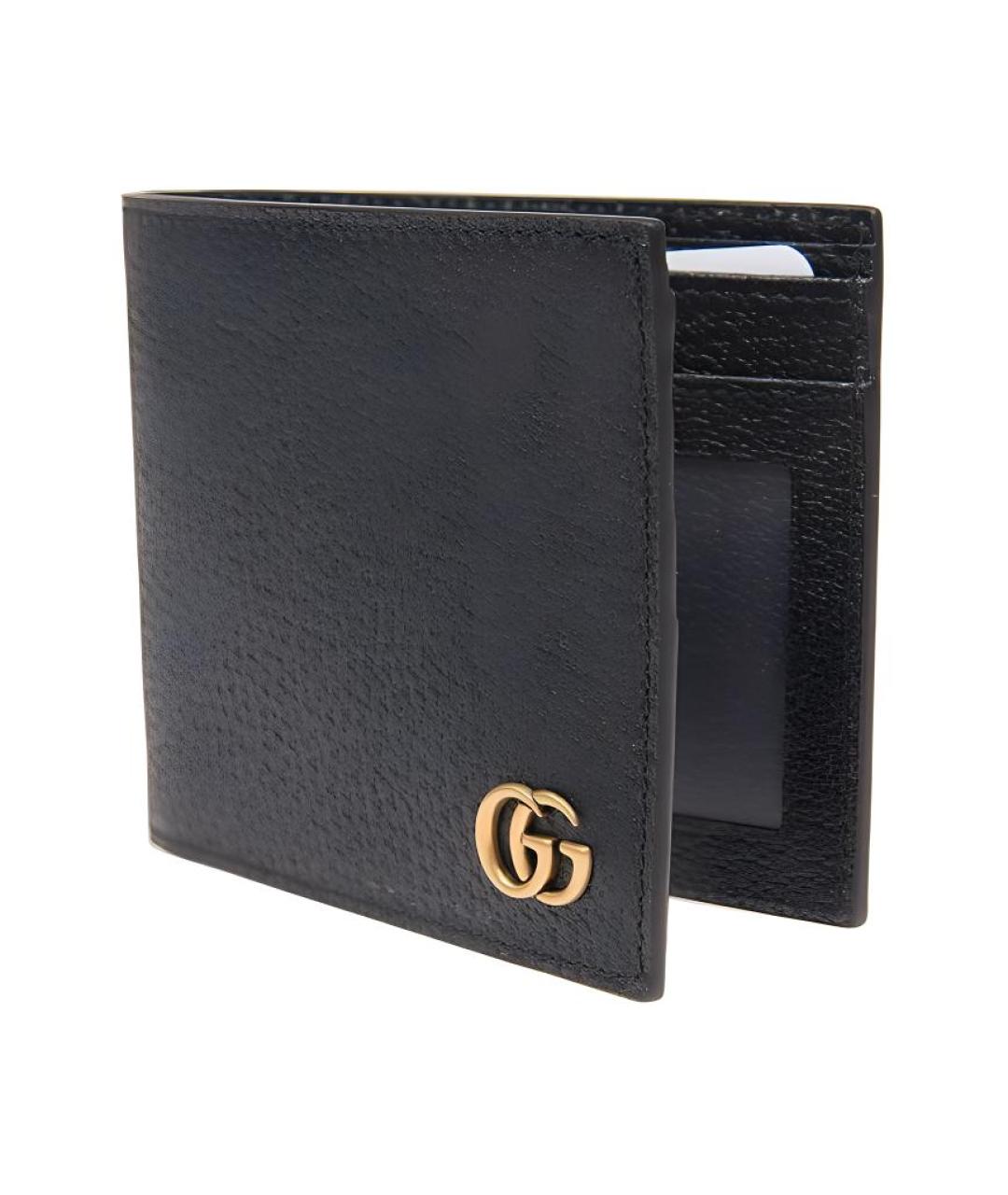 GUCCI Черный кожаный кошелек, фото 2