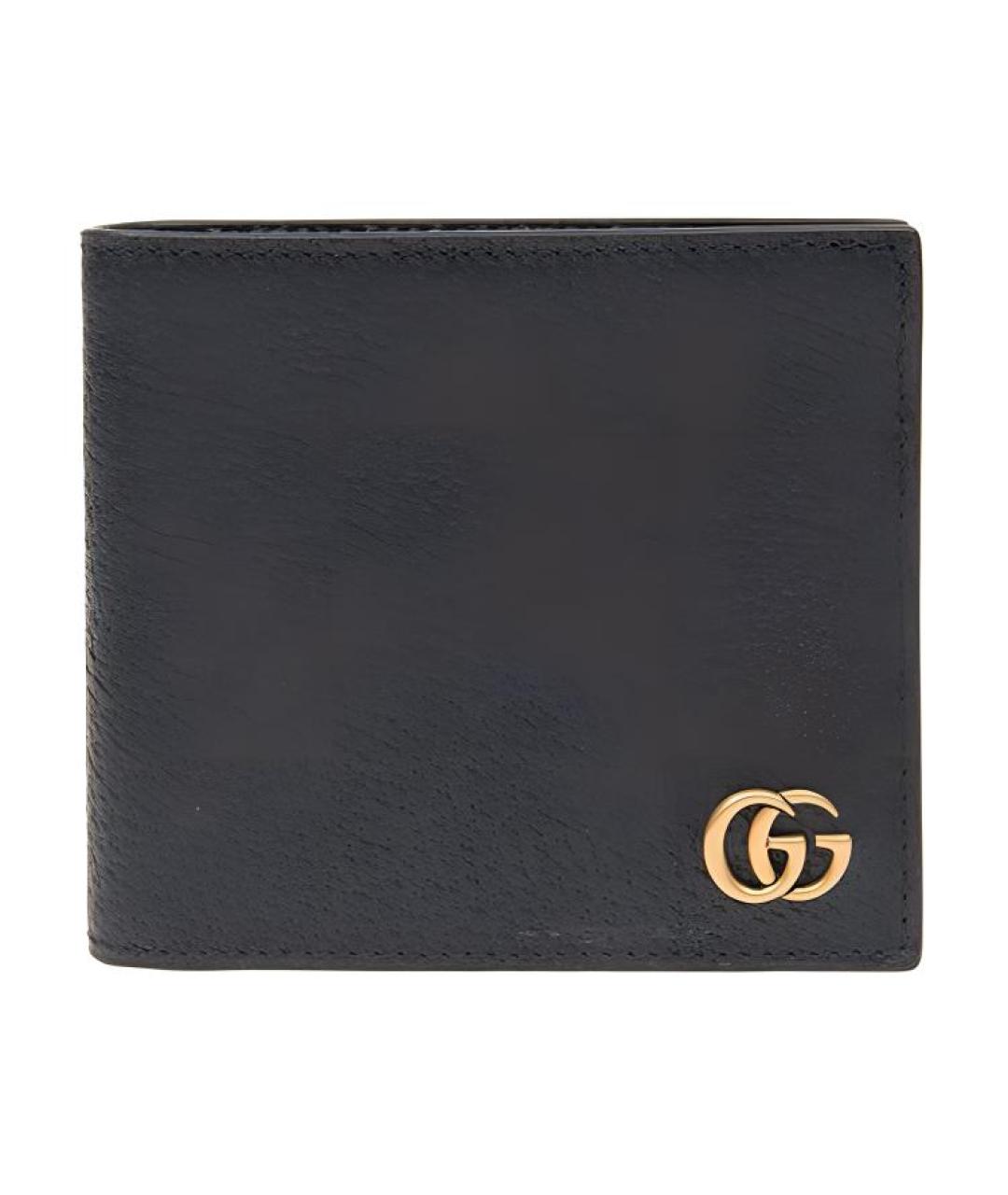 GUCCI Черный кожаный кошелек, фото 1