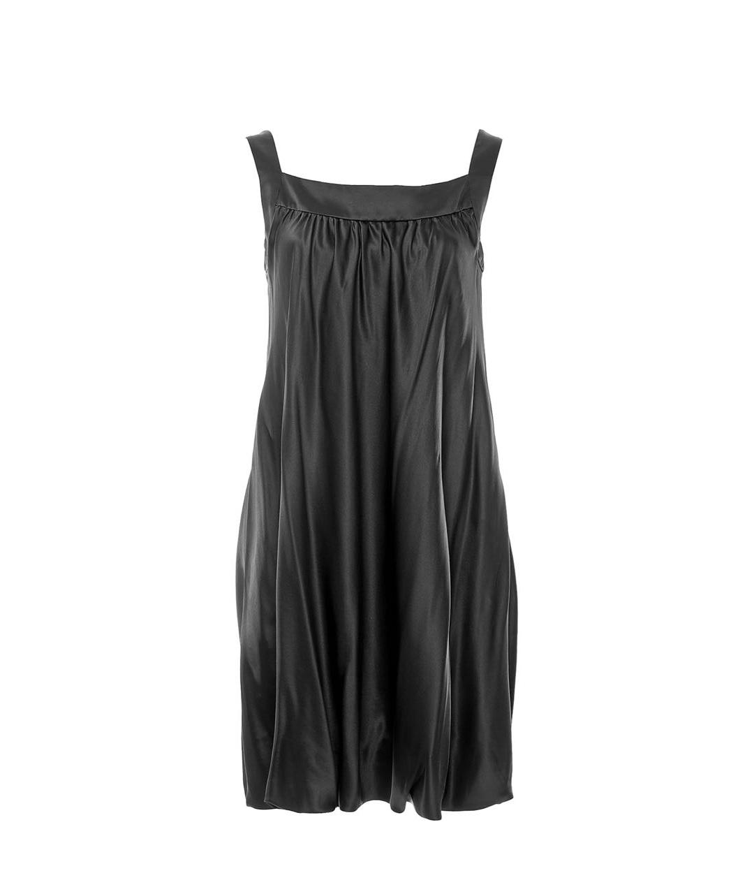 DOLCE&GABBANA Черное шелковое коктейльное платье, фото 1