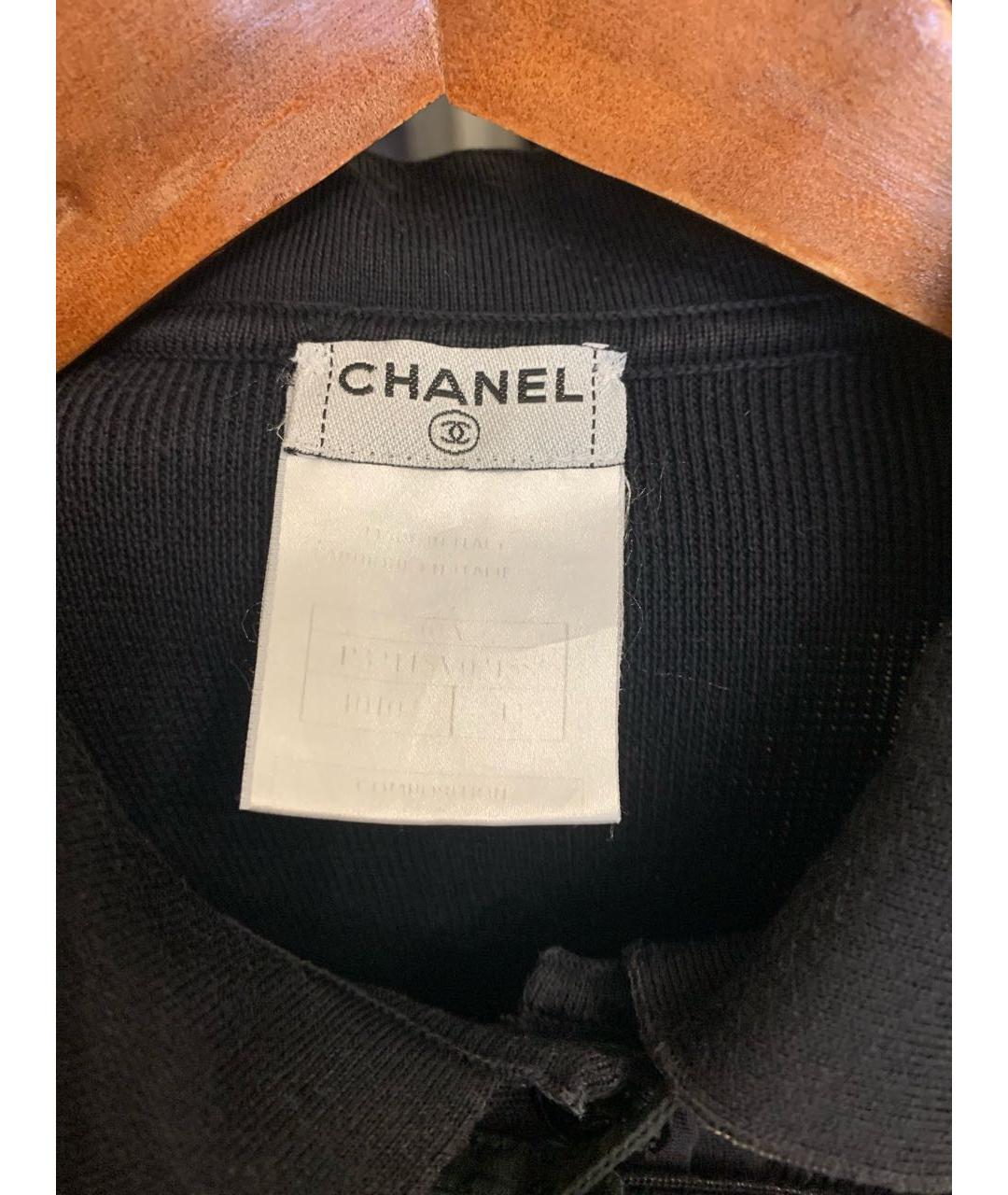 CHANEL Черный хлопковый джемпер / свитер, фото 3