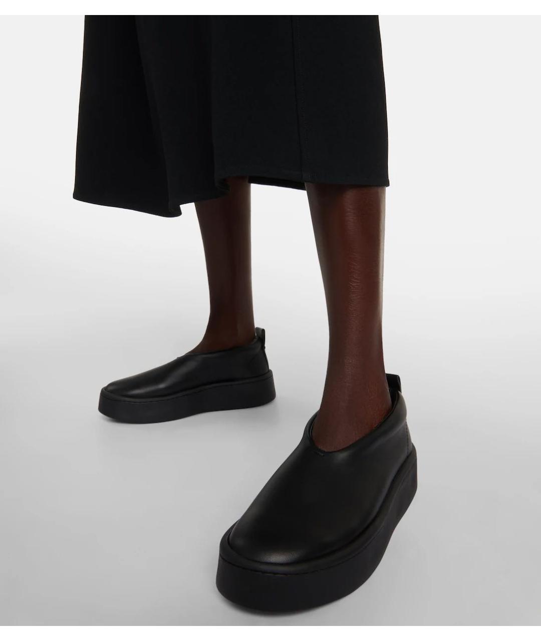 JIL SANDER Черные кожаные ботинки, фото 4