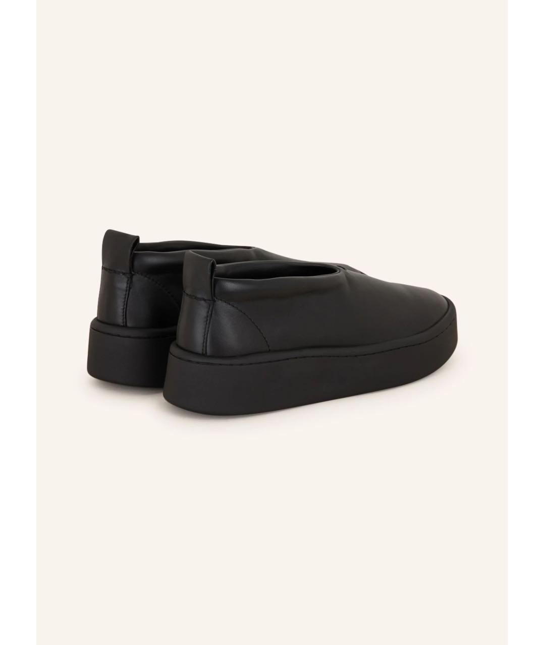 JIL SANDER Черные кожаные ботинки, фото 5