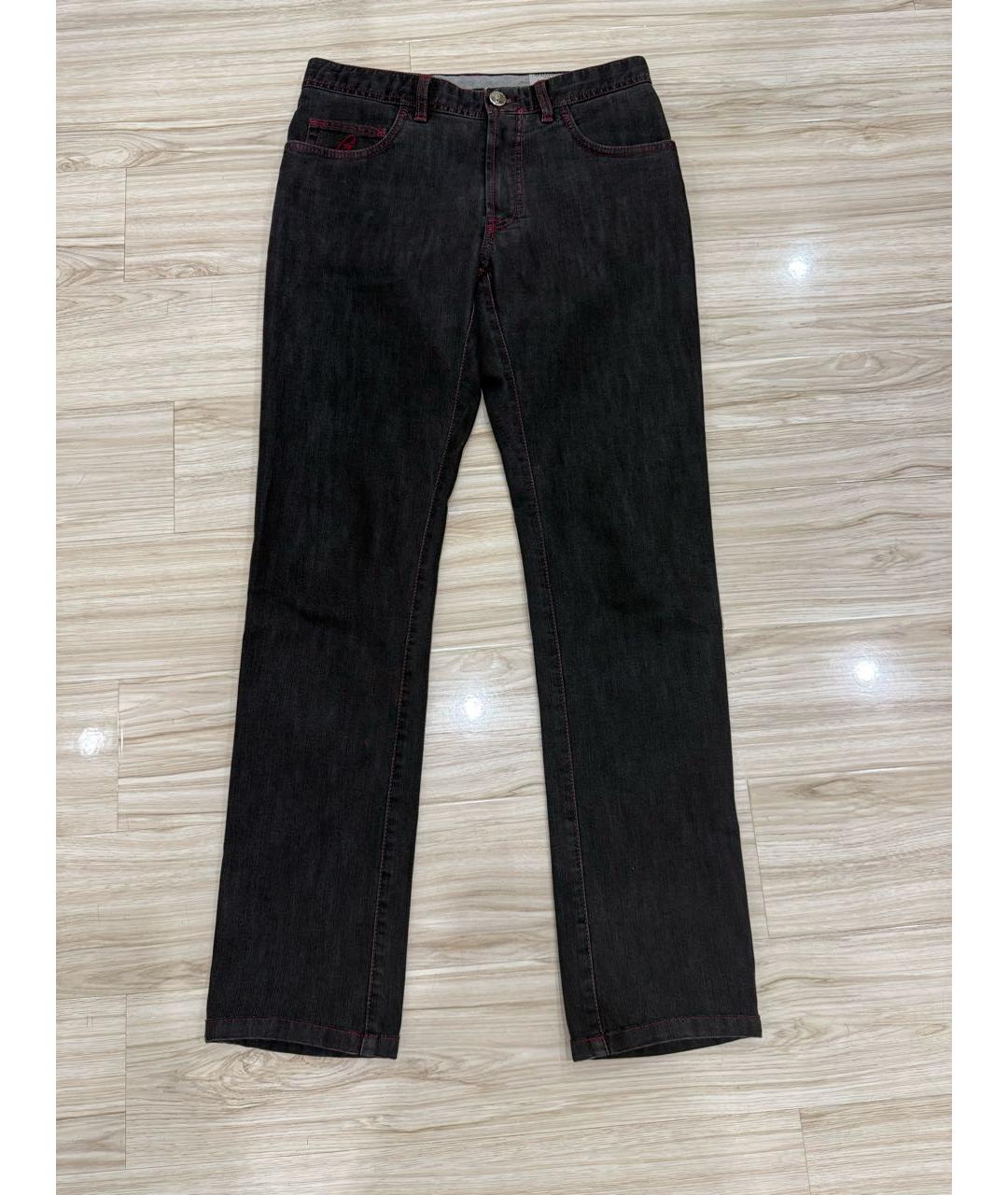BRIONI Серые хлопковые джинсы, фото 7