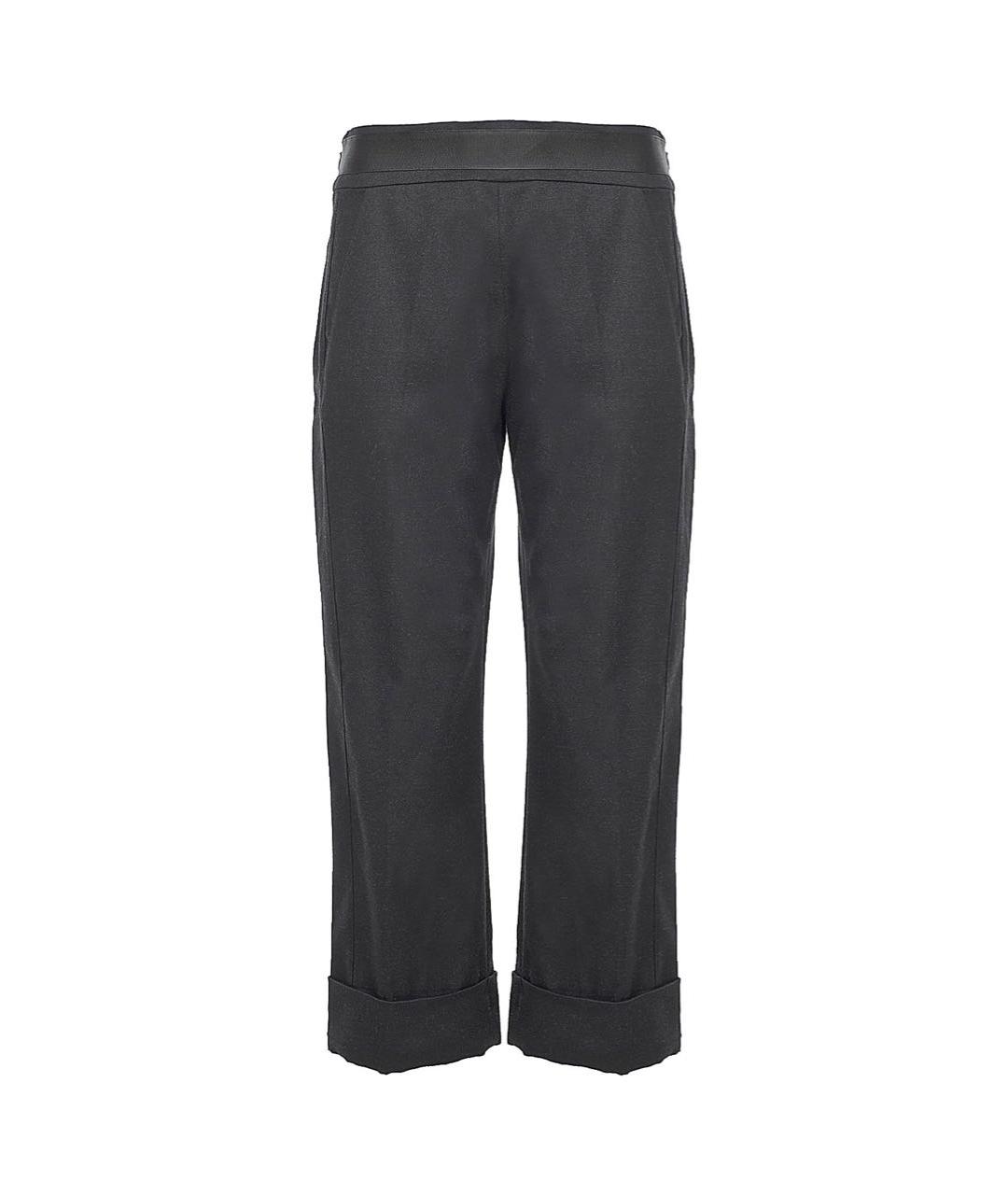 BALENCIAGA Черные шерстяные прямые брюки, фото 1