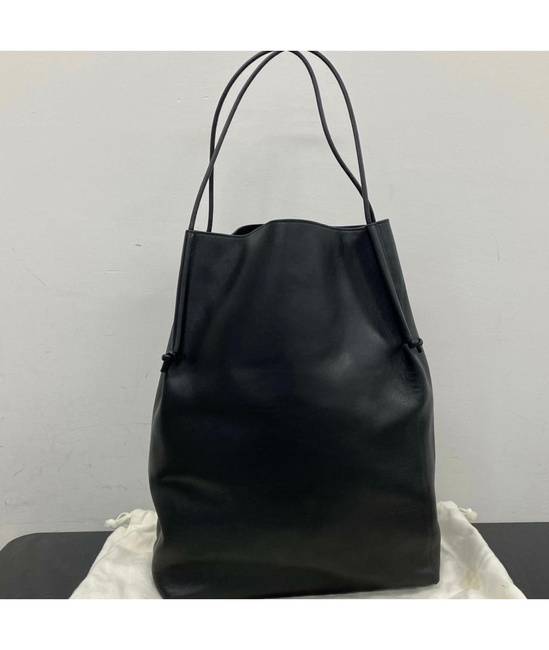 BOTTEGA VENETA Черная кожаная сумка через плечо, фото 2