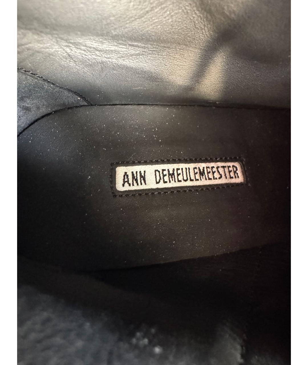 ANN DEMEULEMEESTER Черные ботинки из лакированной кожи, фото 4