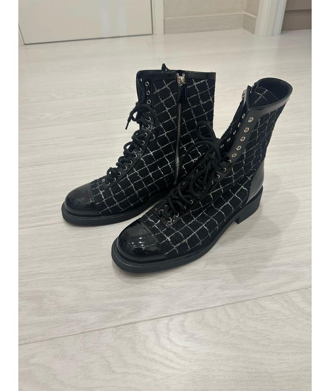 CHANEL Черные ботинки, фото 9