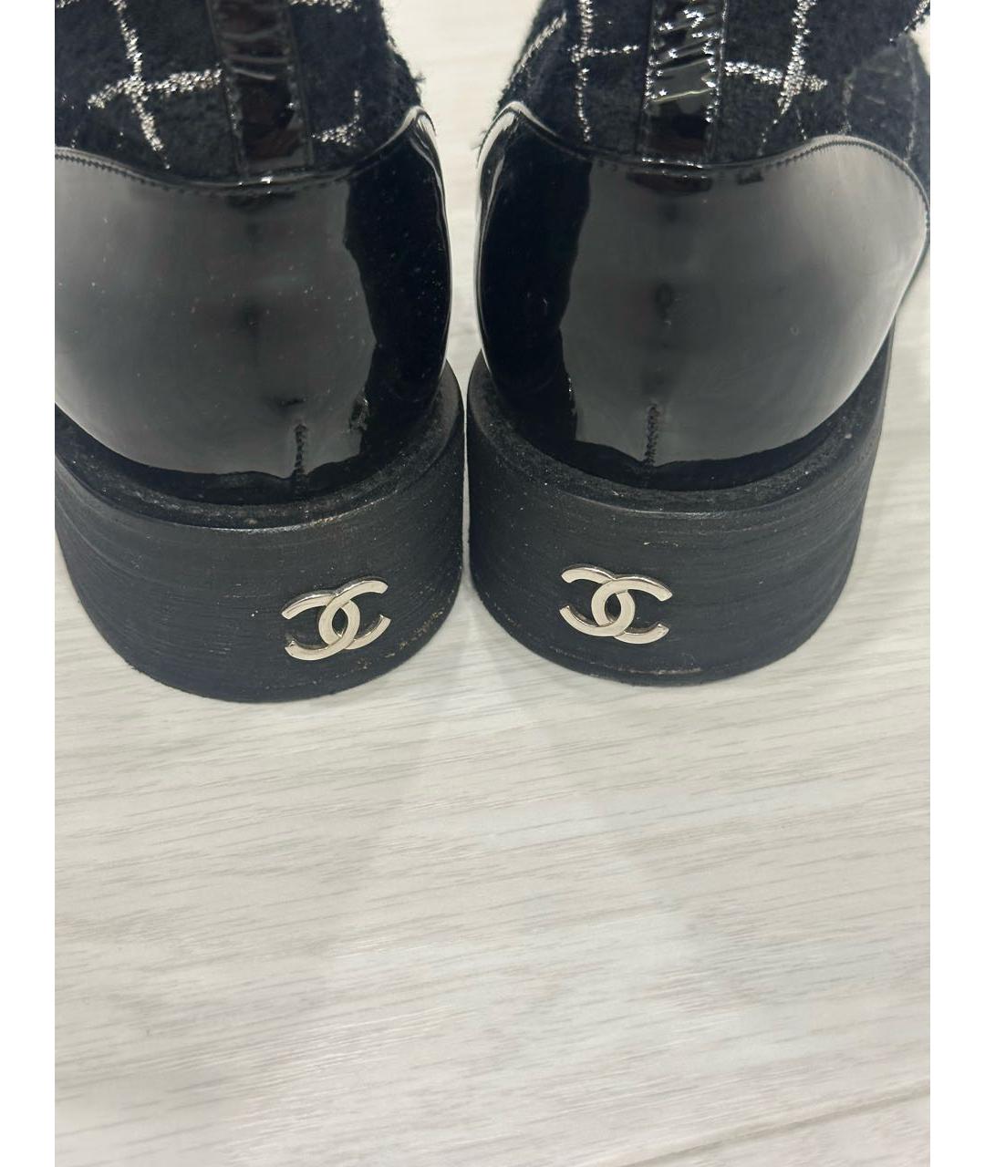 CHANEL Черные ботинки, фото 5