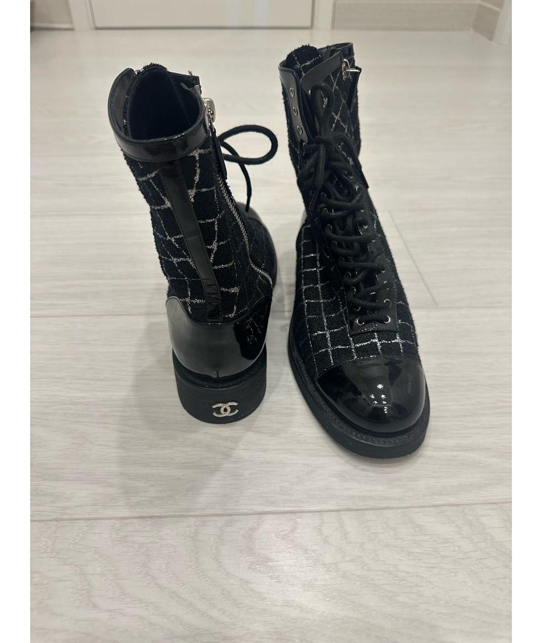 CHANEL Черные ботинки, фото 7