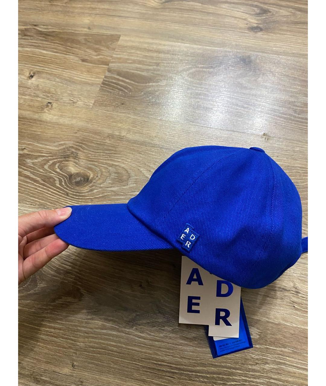 ADER ERROR Синяя хлопковая кепка/бейсболка, фото 4