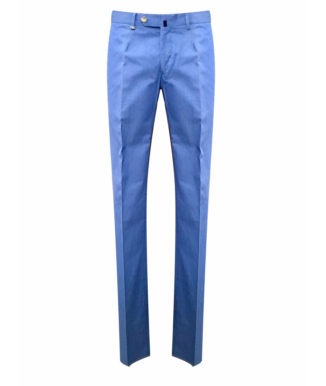 BILANCIONI Синие хлопковые повседневные брюки, фото 1