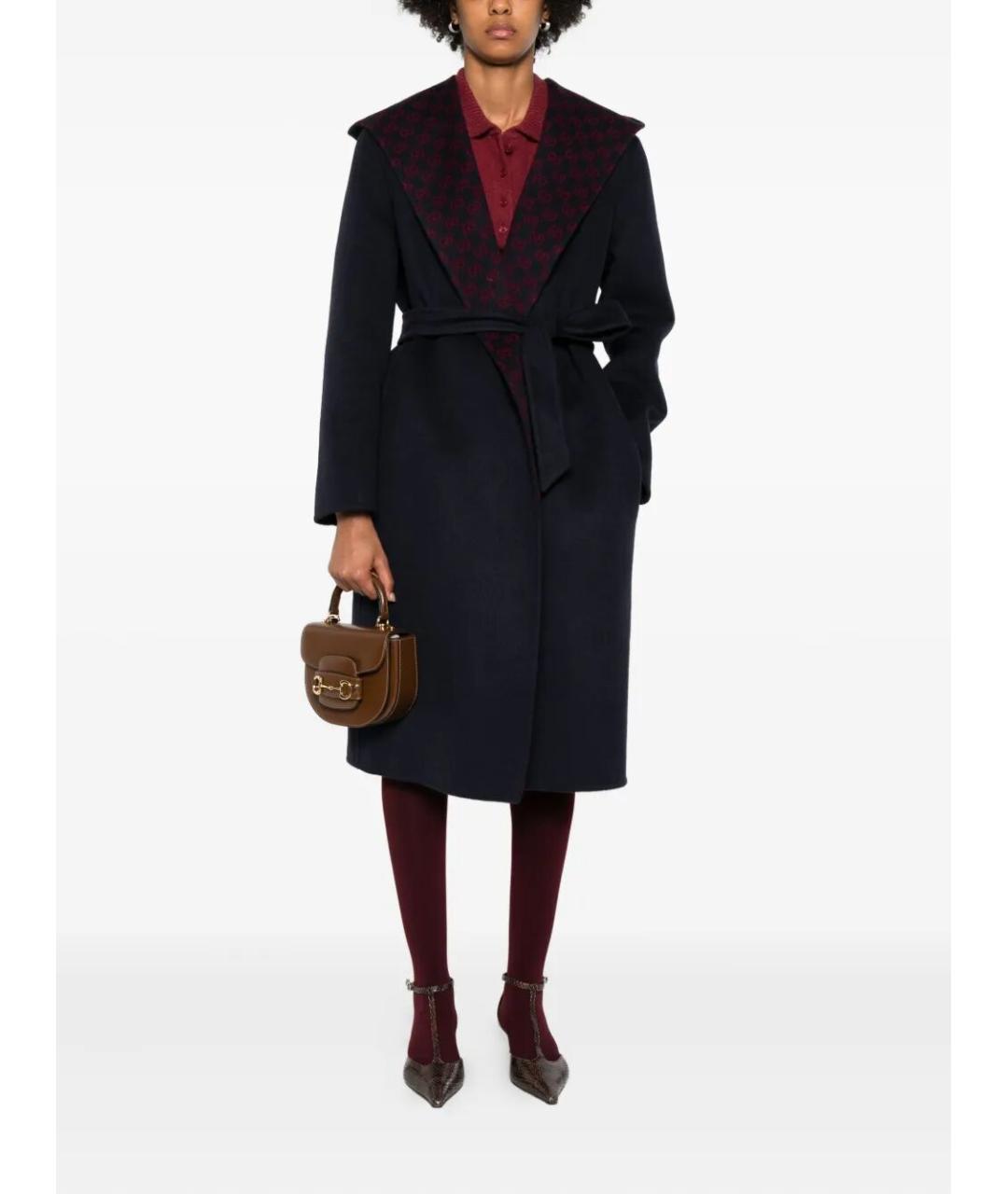 GUCCI Мульти шерстяное пальто, фото 2