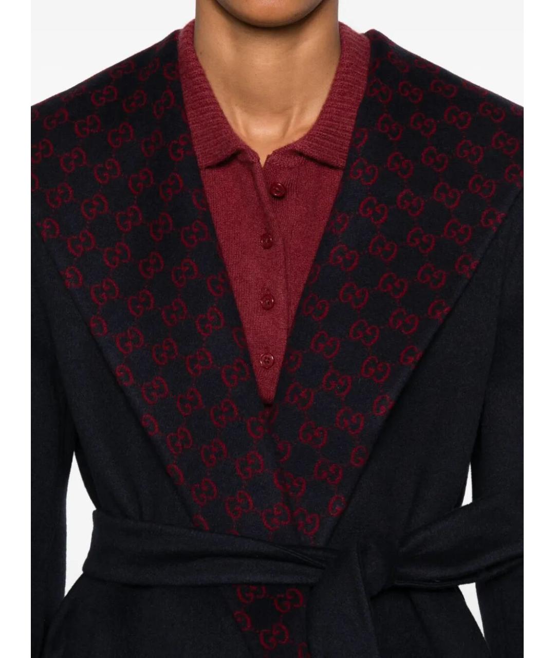 GUCCI Мульти шерстяное пальто, фото 3