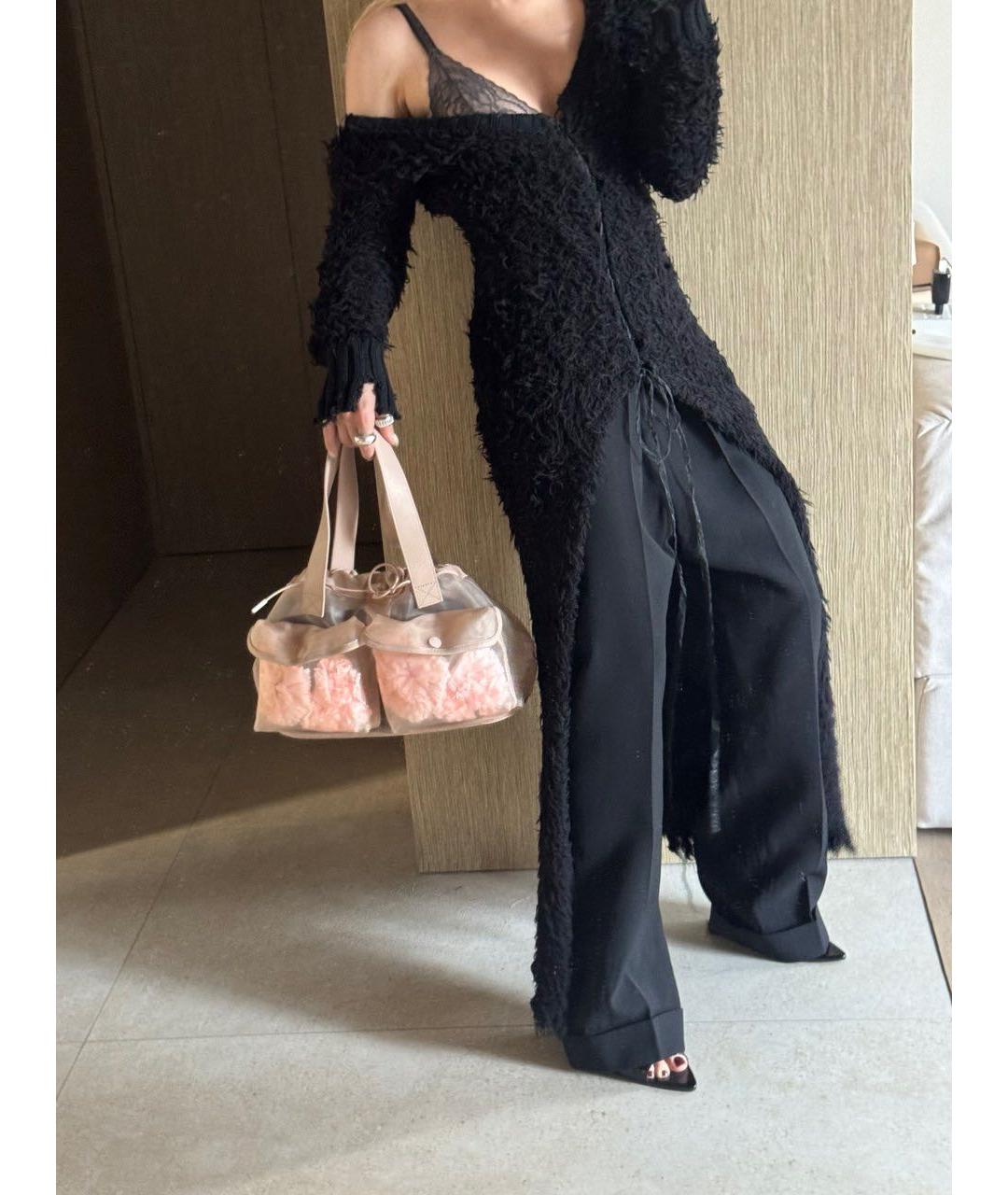 SIMONE ROCHA Коралловая кожаная сумка с короткими ручками, фото 5