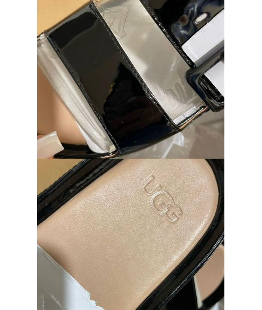 UGG AUSTRALIA Черные сандалии, фото 5
