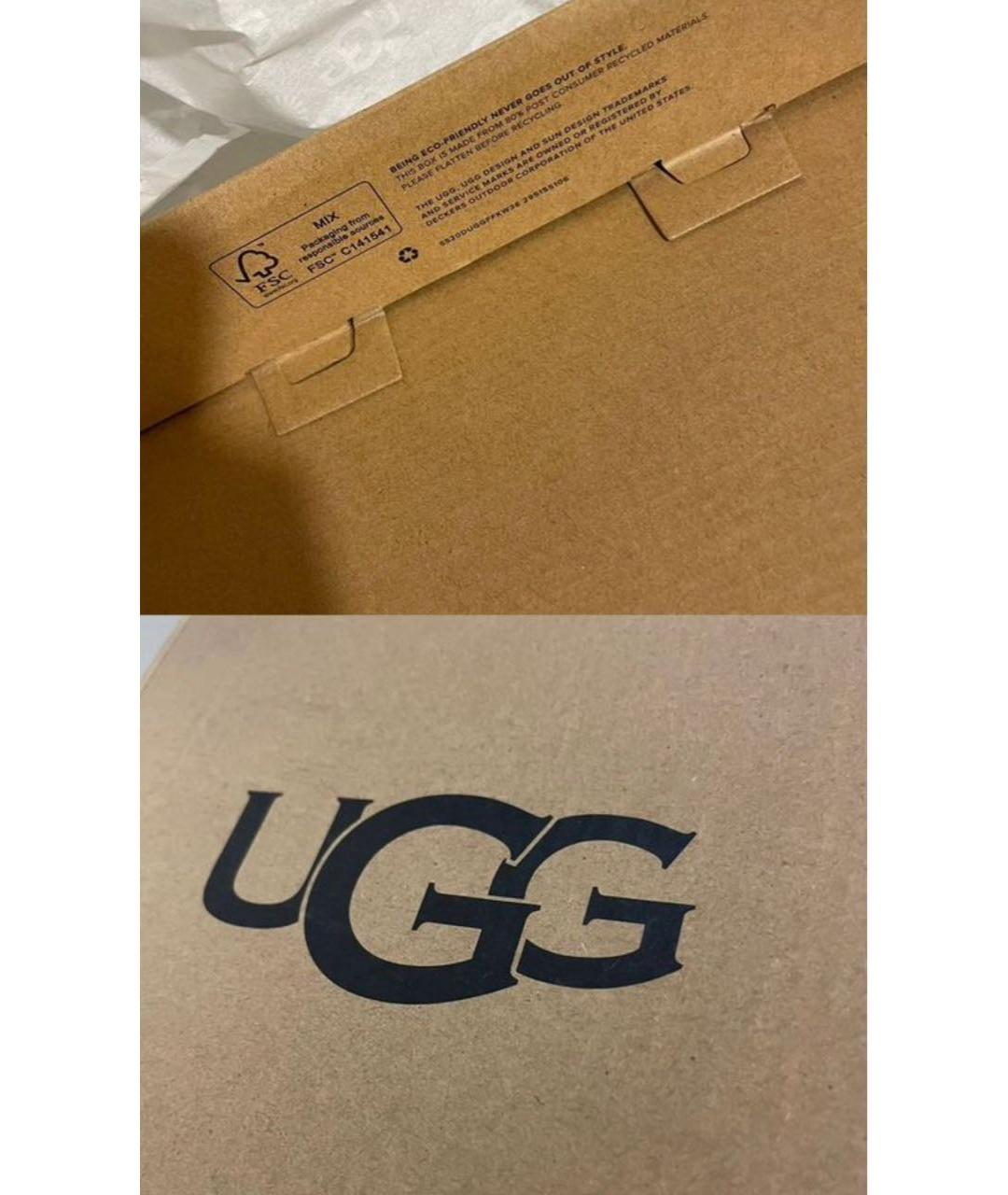 UGG AUSTRALIA Черные сандалии, фото 6