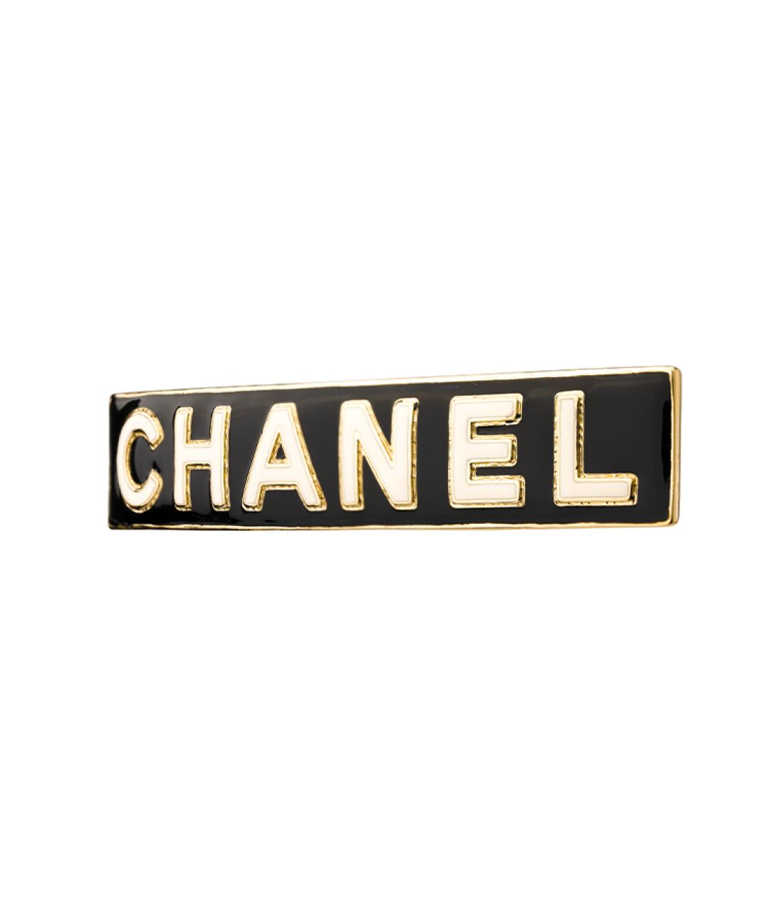 CHANEL Черная заколка, фото 2
