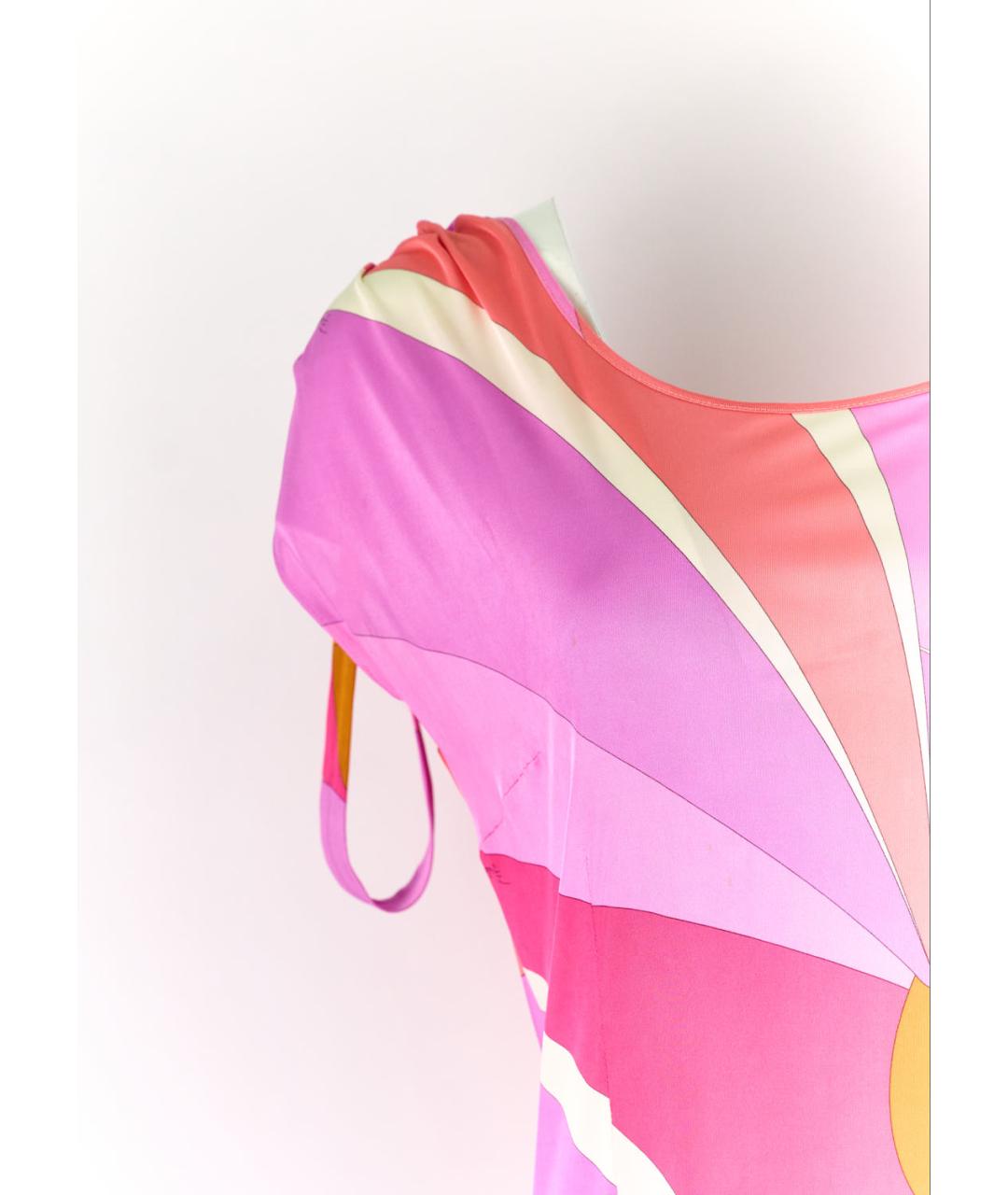 EMILIO PUCCI Мульти вискозное повседневное платье, фото 5